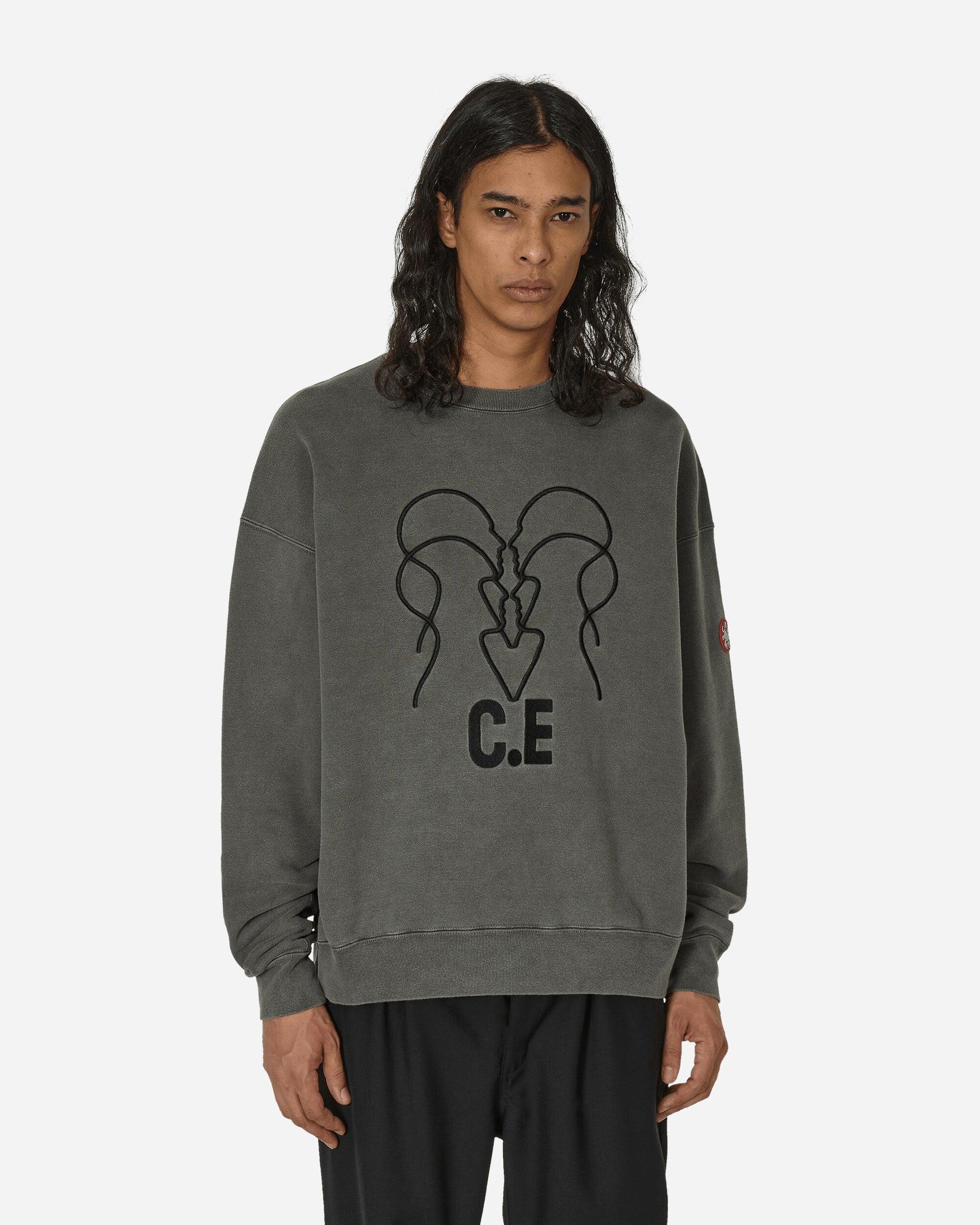 Cav Empt Overdye Wb Headsx4 C.E Crewneck Sweatshirt Charcoal Cav Empt Overdye Wb Headsx4 C.E Crewneck Sweatshirt Charcoal
