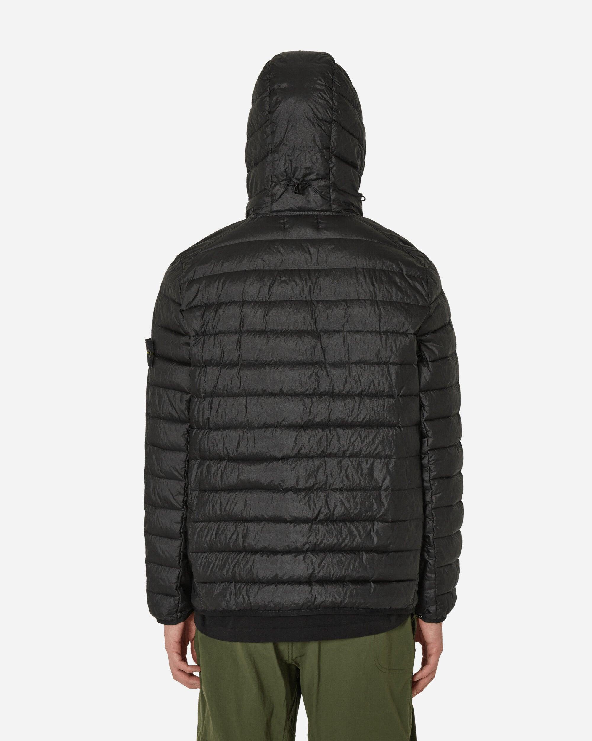 Stone Island Garment Dyed Micro Yarn Down Jacket in Black Stone Island Garment Dyed Micro Yarn Down Jacket in Black