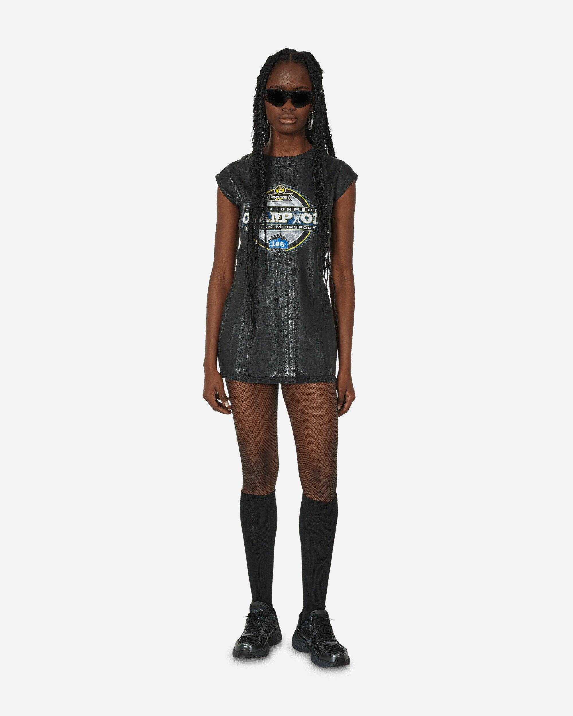 PROTOTYPES Coated Printed Mini Dress in Black | Lyst 