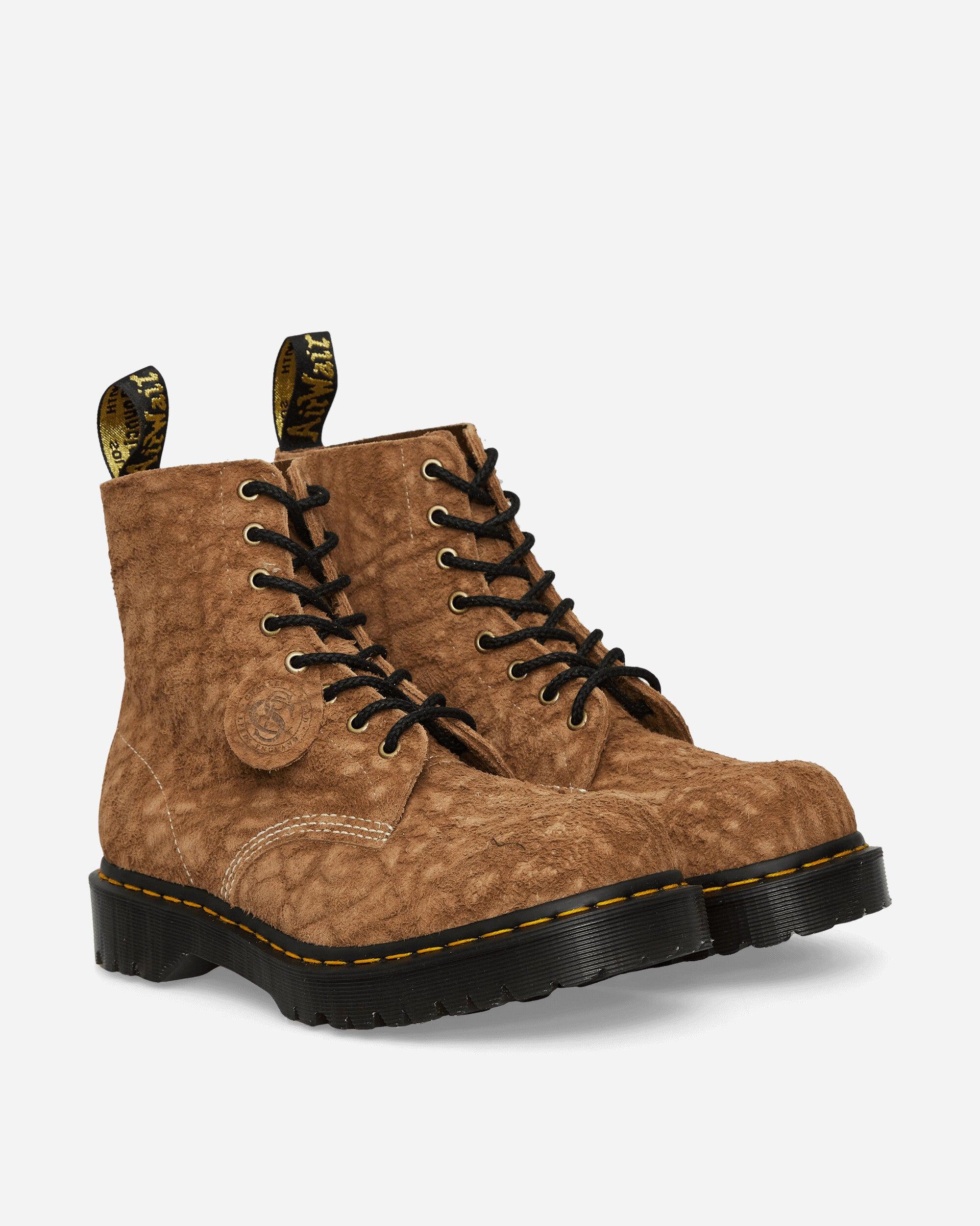 Dr. Martens 1460 Pascal Emboss Suede Boots Savannah Tan in Brown for Men Lyst