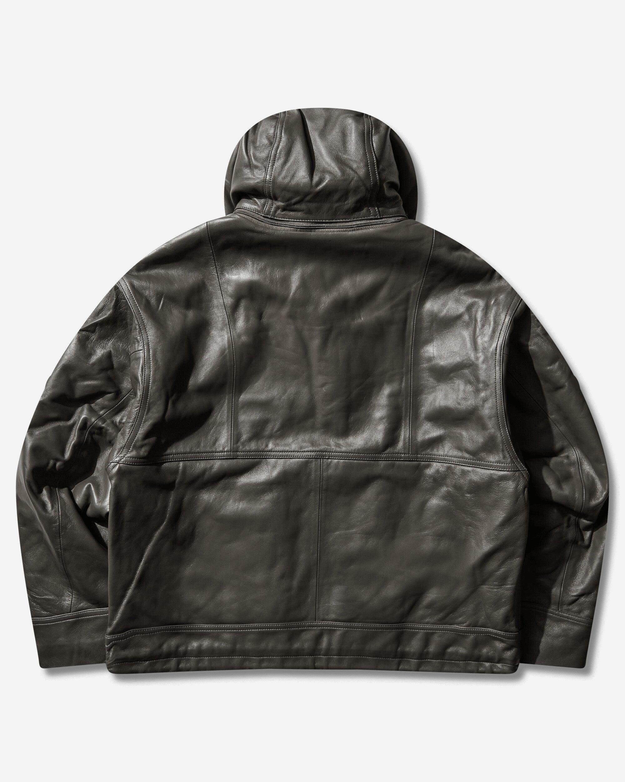 Cav Empt S Leather Zip Jacket in Black for Men | Lyst UK