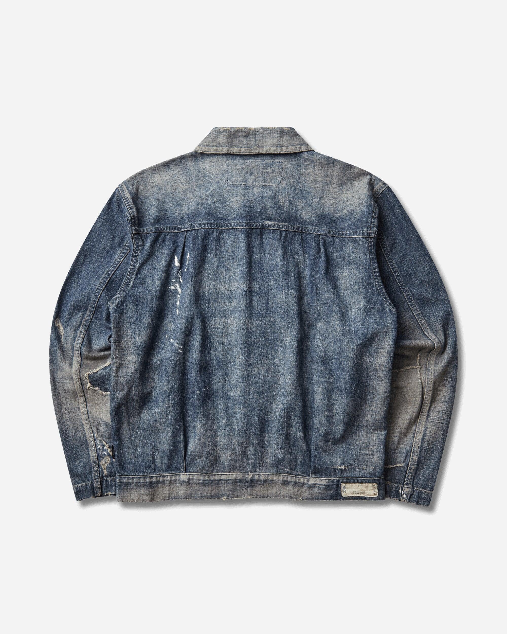 Neighborhood Men S Savage Lw Denim Zip Jacket Indigo in Blue for