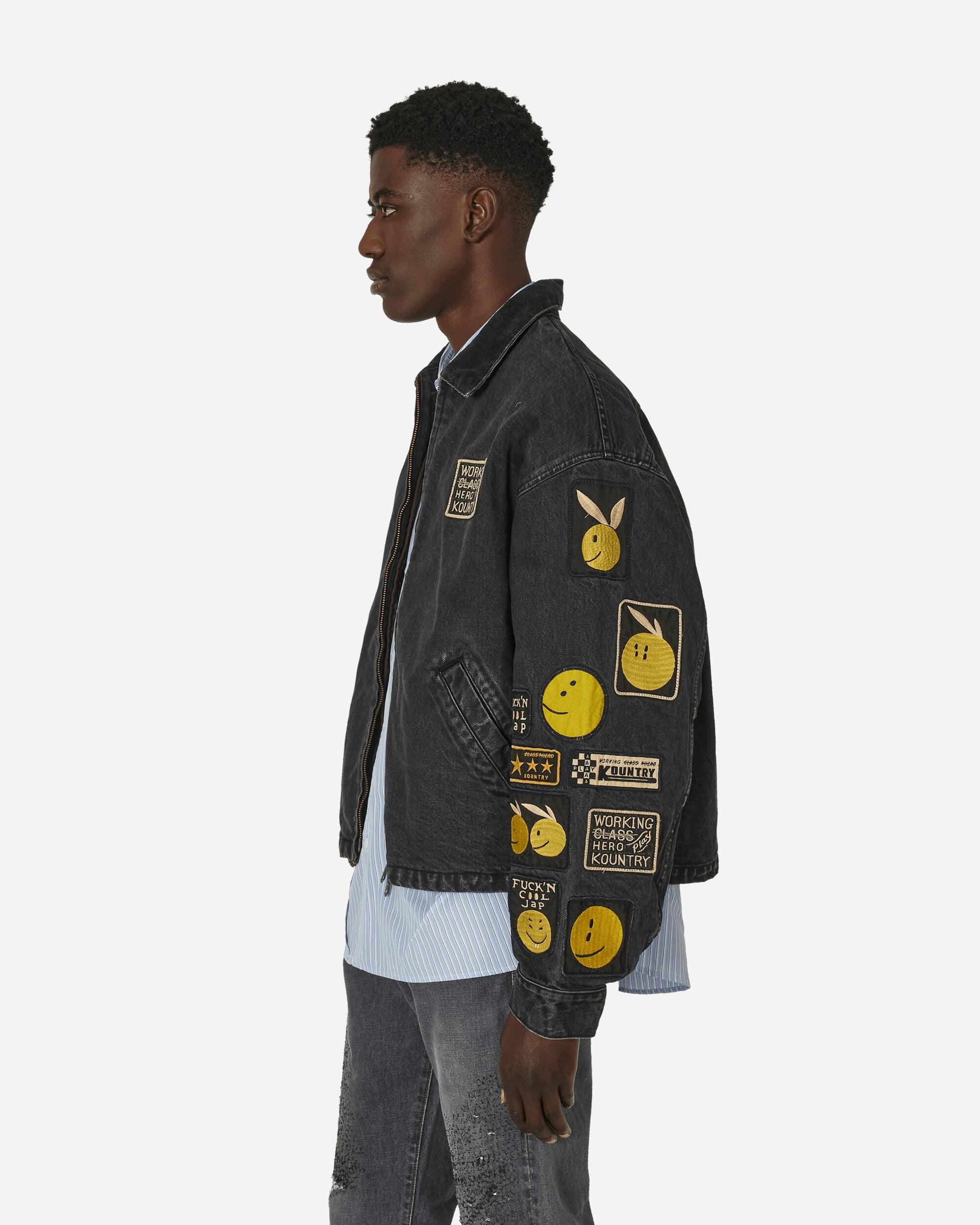 Kapital 14Oz Denim T-Back Drizzler Jacket (Anarchy Rainbowy Kapital 14Oz Denim T-Back Drizzler Jacket (Anarchy Rainbowy