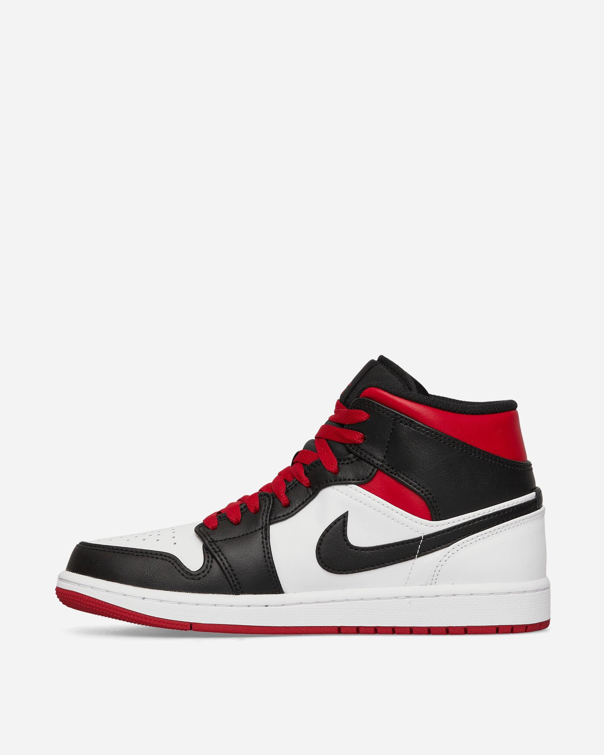 Nike Air Jordan 1 Mid Sneakers White / Gym Red / Black for Men | Lyst UK