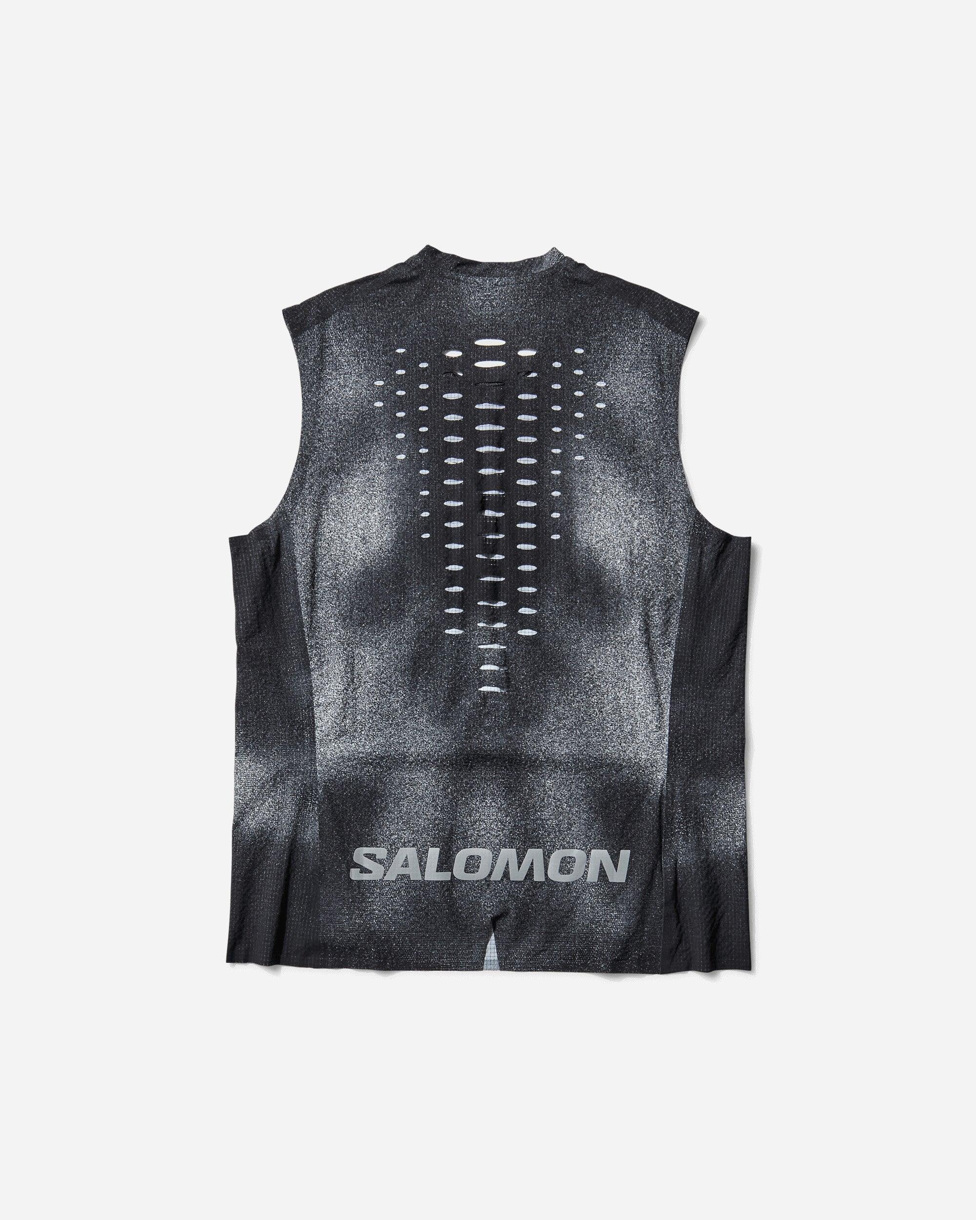 トップス SALOMON TANK MENTAL ATHLETIC Salomon Mental Athletic Tank Top Deep Black / White in Blue for