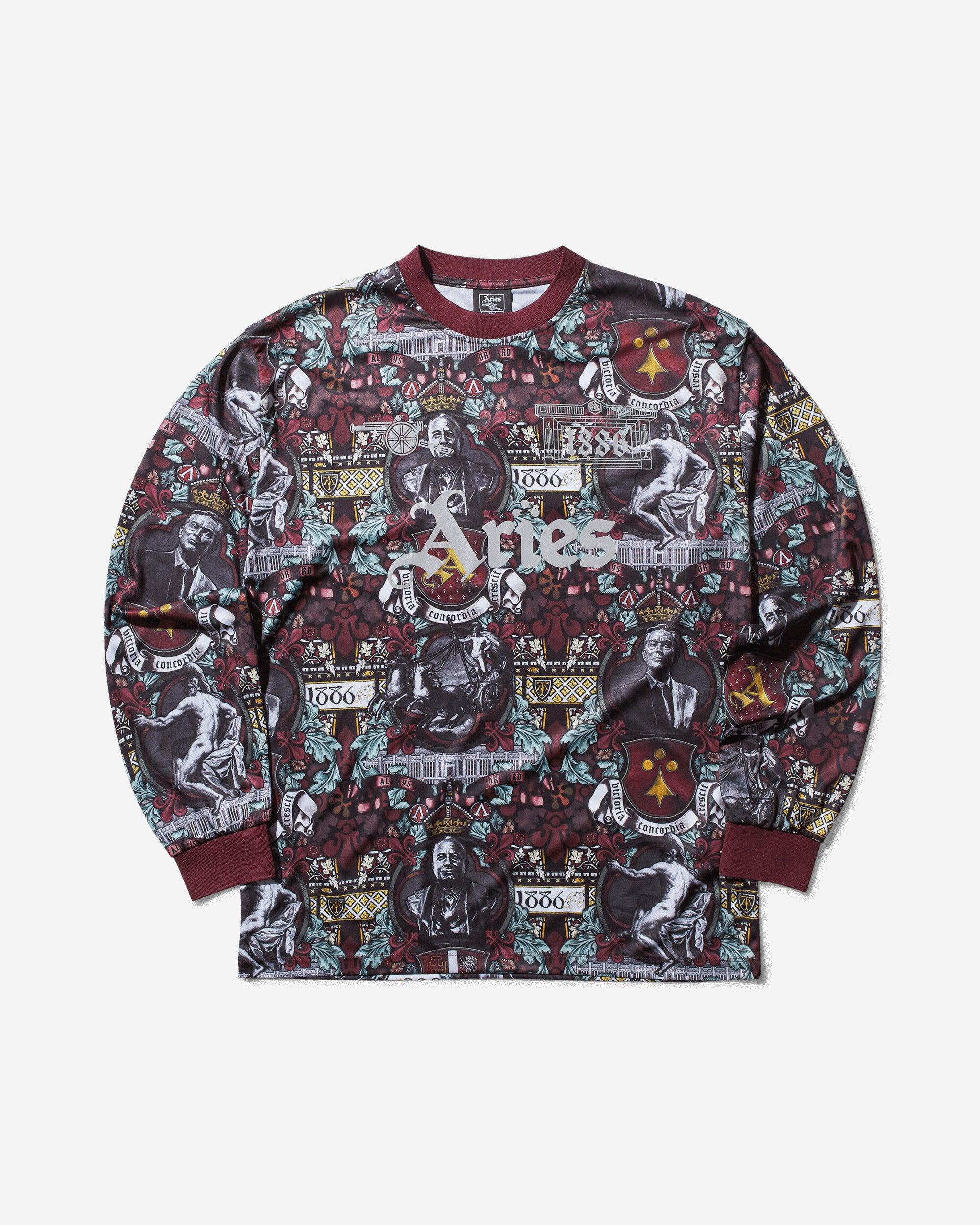 Aries Arsenal Stained Glass Poly Longsleeve T-Shirt in Gray for