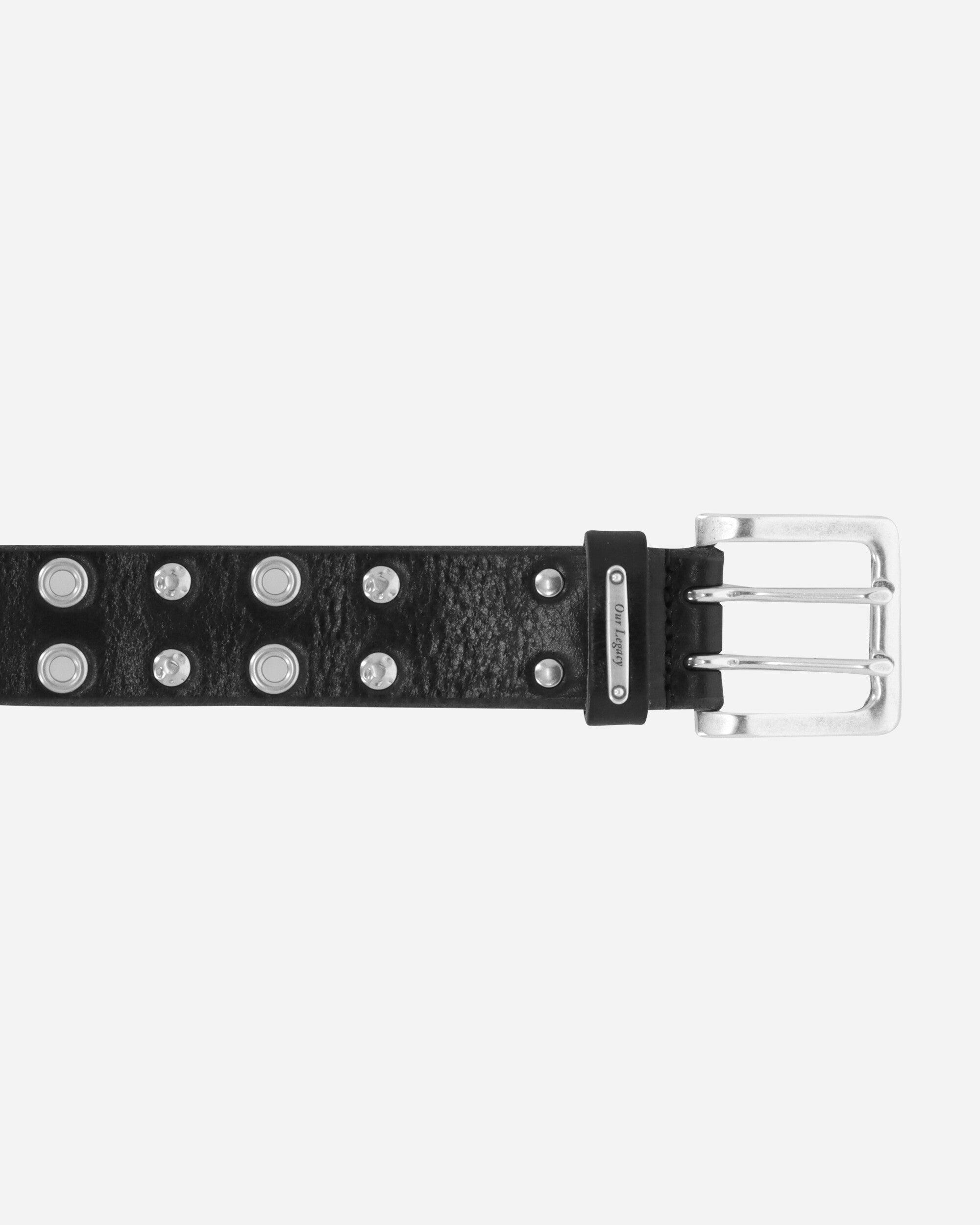 Our Legacy Studded Double Tongue Belt Flecking in White for