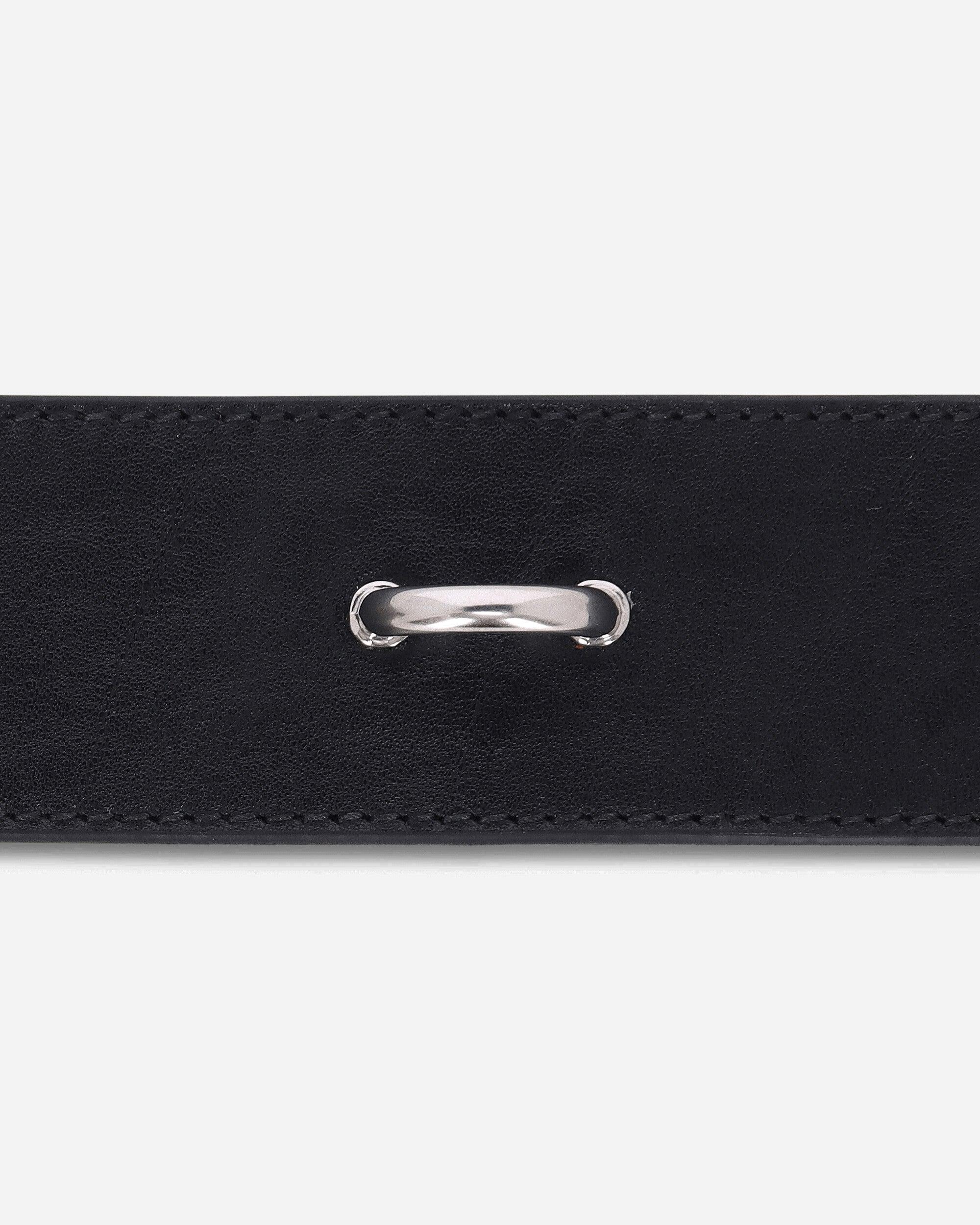 Dries Van Noten Elasticated Leather Belt in Black for Men | Lyst