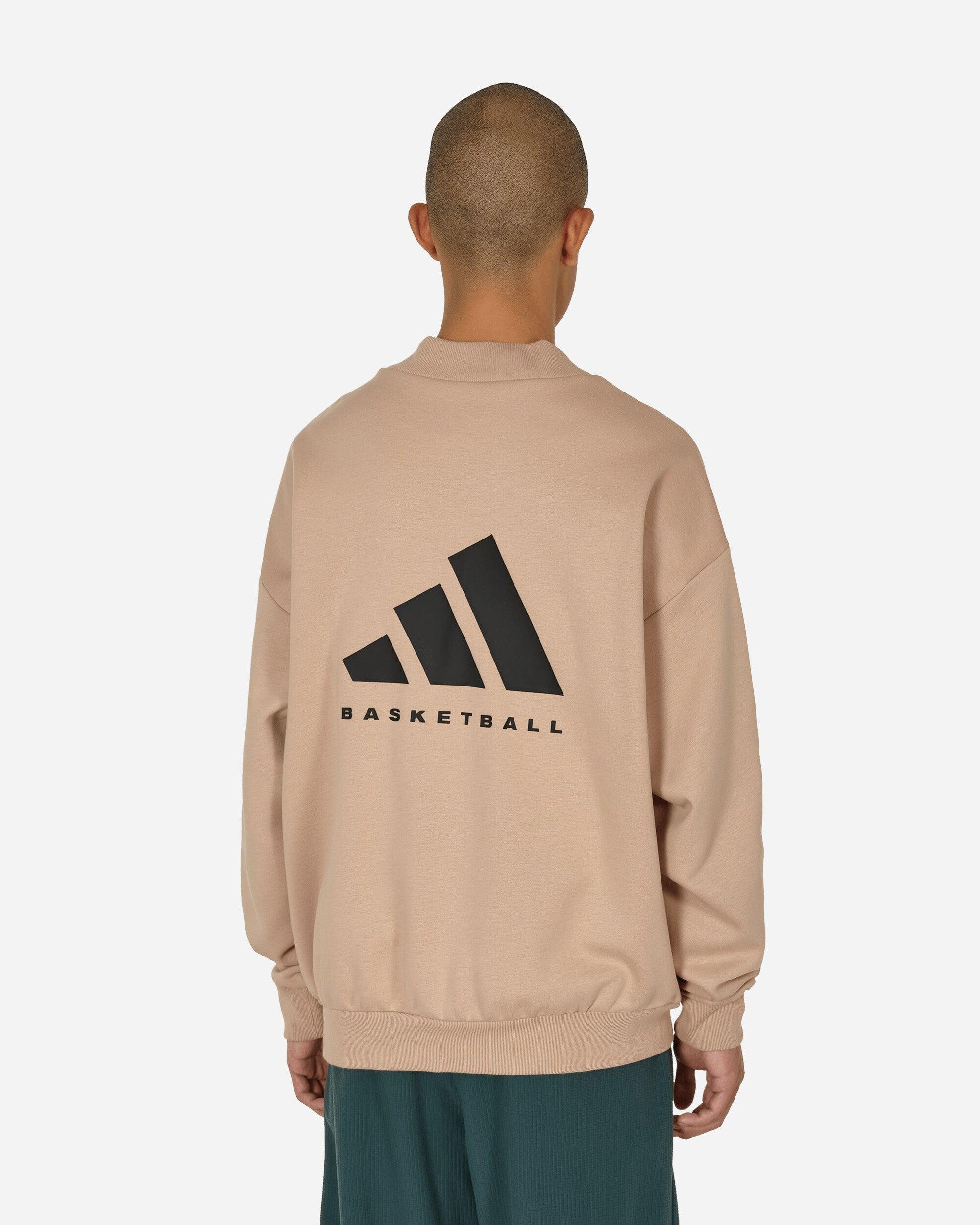 adidas Basketball Crewneck Sweatshirt Ash Pearl in Natural for Men