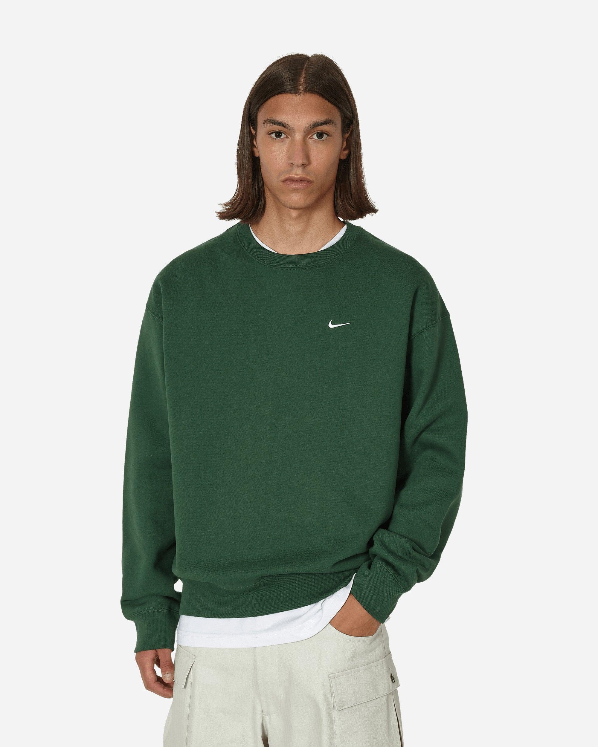 Nike Solo Swoosh Crewneck Sweatshirt Fir in Green for Men | Lyst