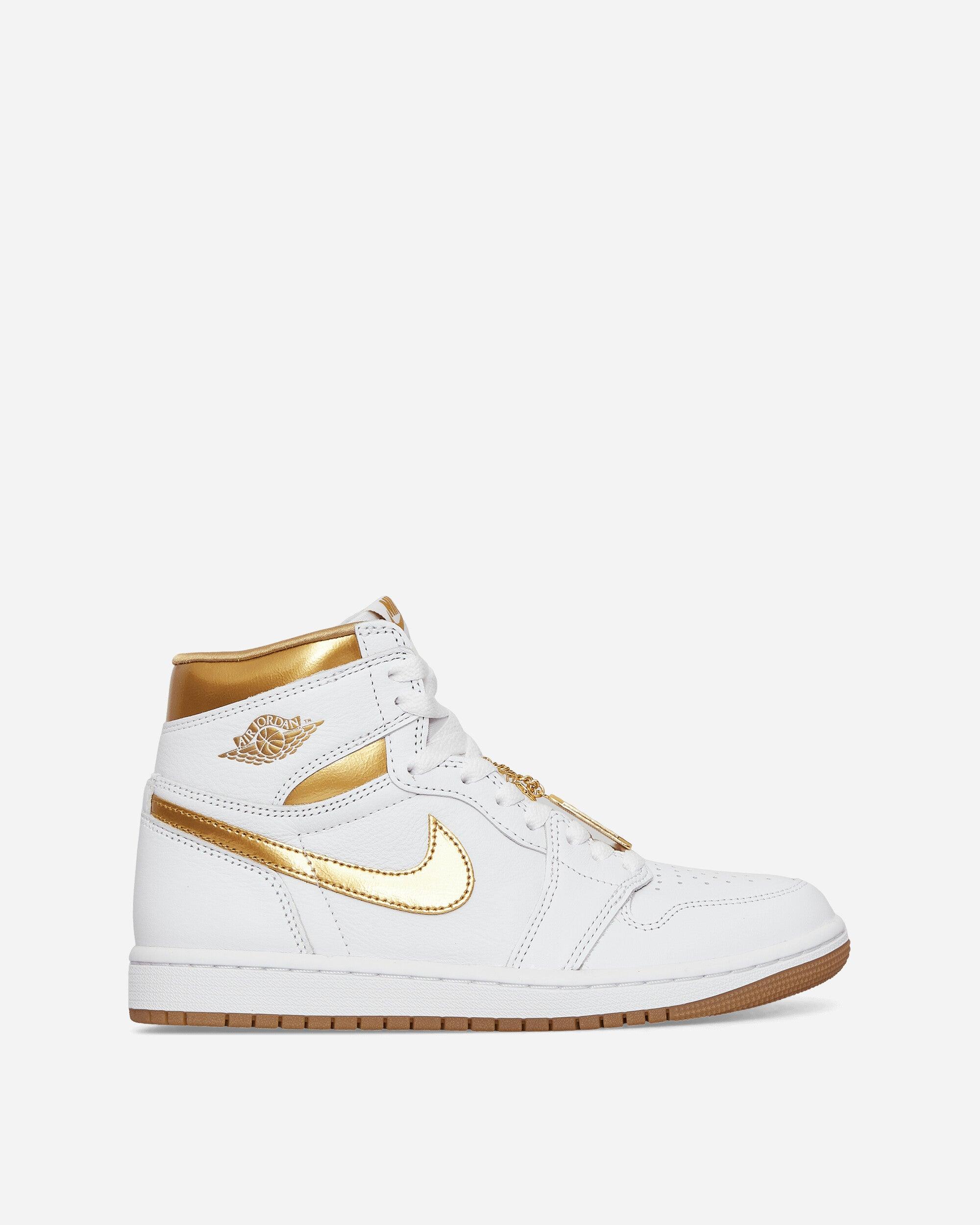 Nike S Air Jordan 1 Retro High Og Sneakers Metallic in White