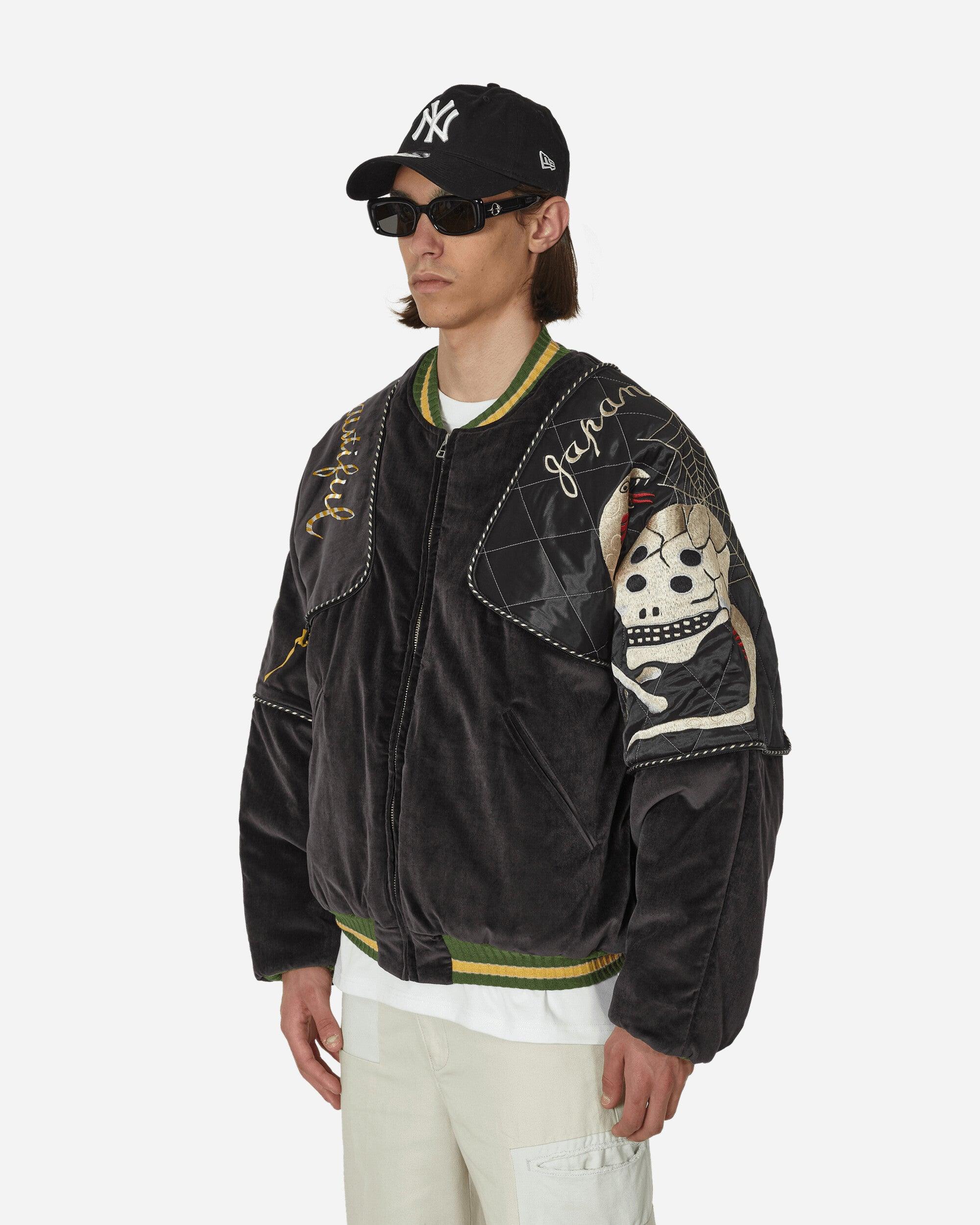 Kapital Velveteen Sham Bomber Jacket (rainskull And Snake