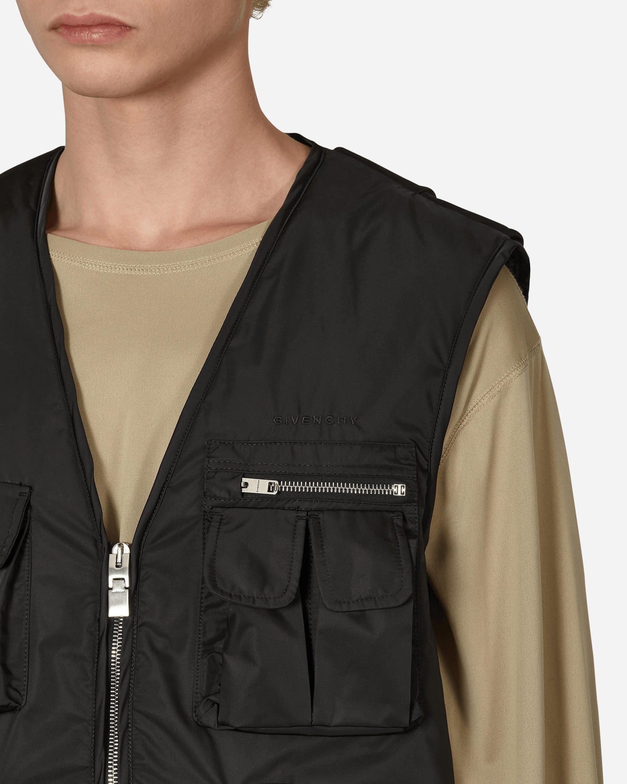 Givenchy Multipockets Nylon Vest in Black for Men | Lyst