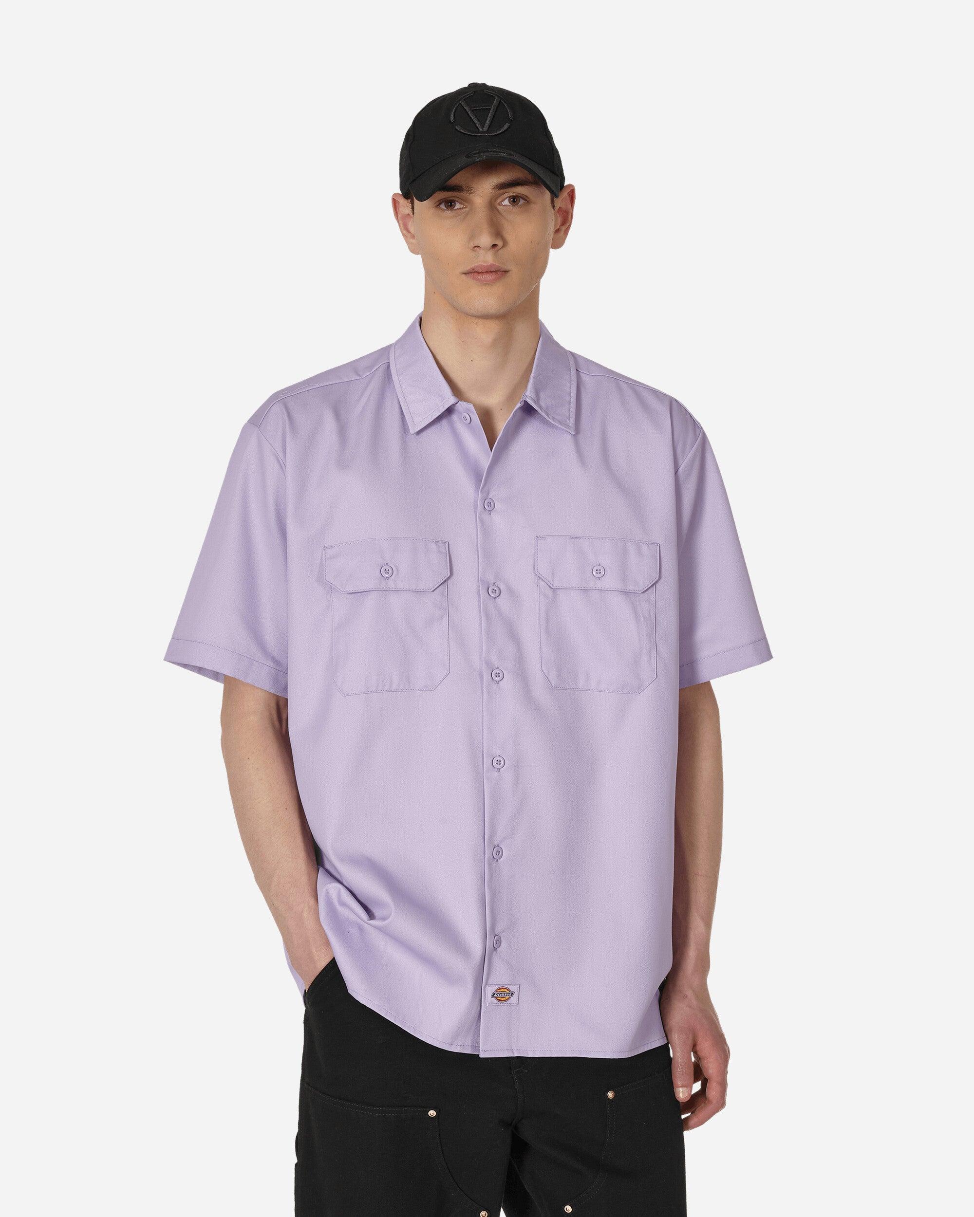 Dickies Short Sleeve Work Shirt Rose in Purple for Men