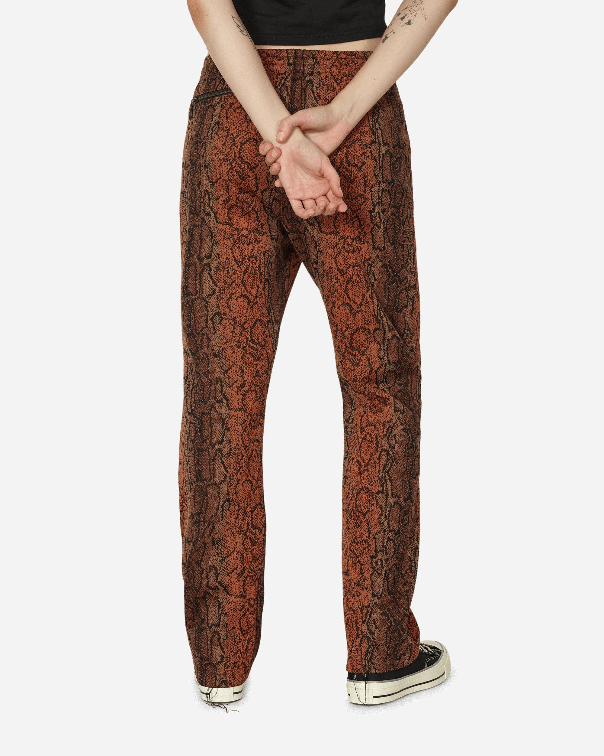 Needles Poly Smooth Track Pants Jacquard Python in Brown | Lyst 