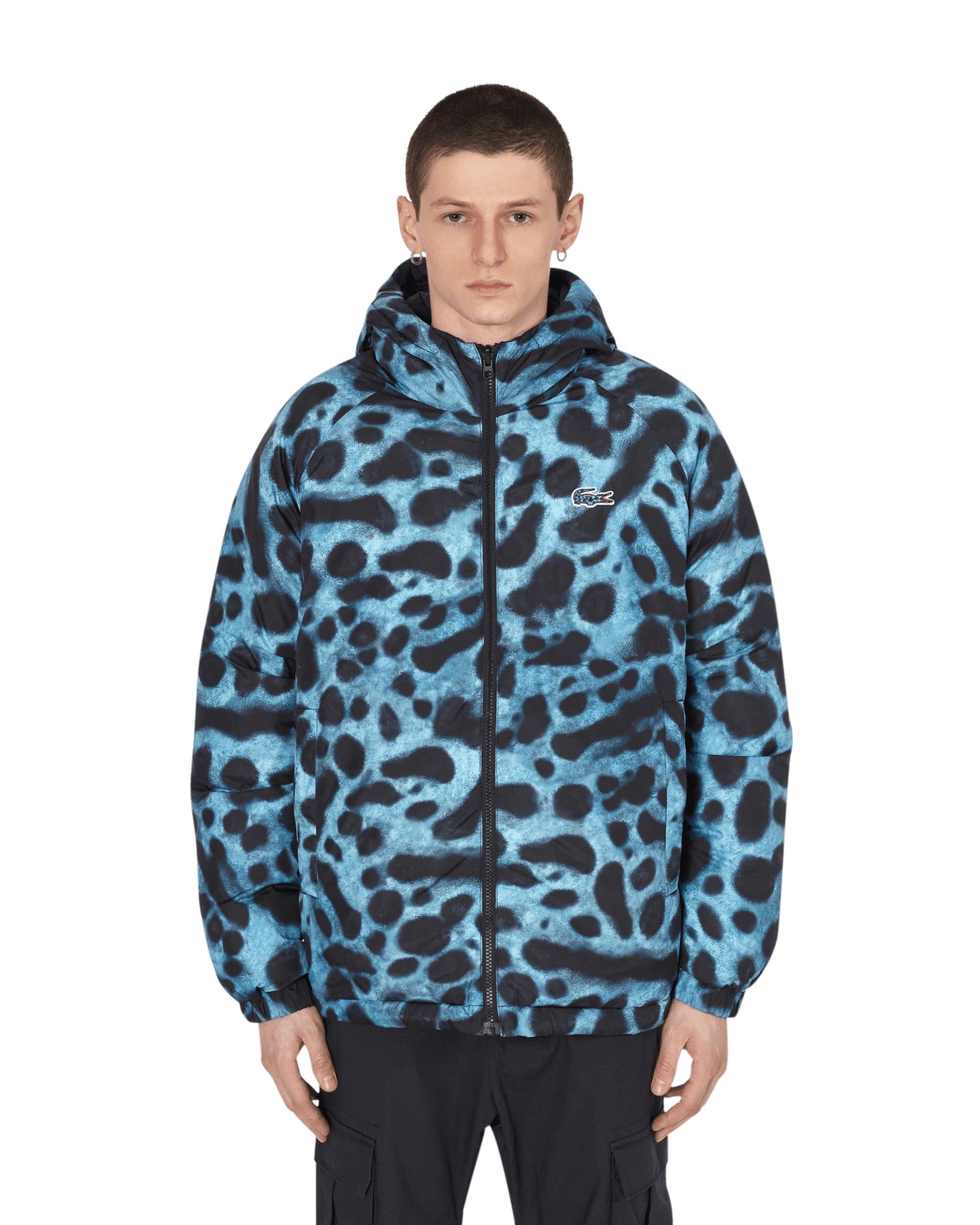 lacoste blue puffer jacket