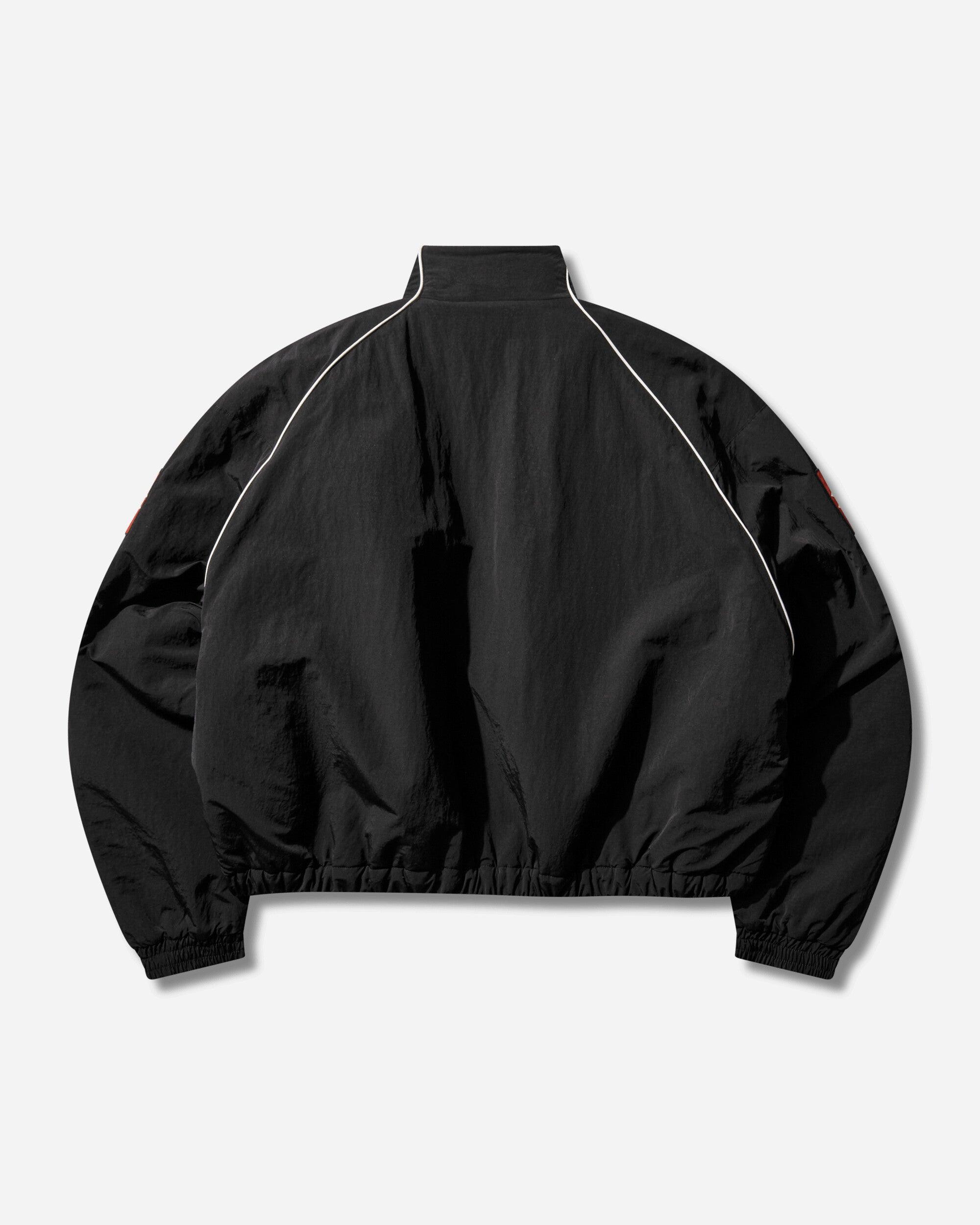 Protocol Index Exaggerated Shoulder Track Jacket in Black for Men