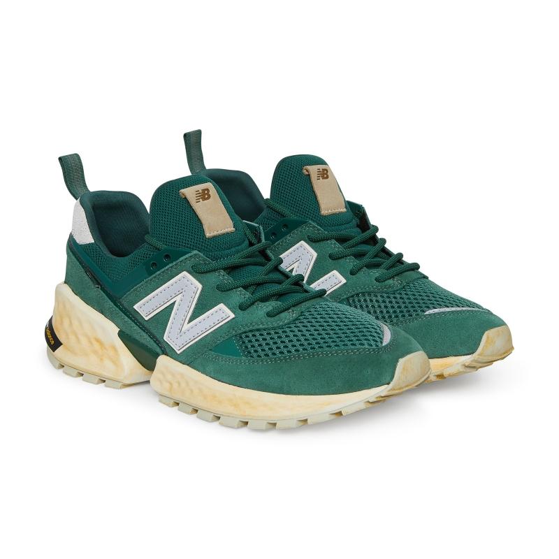 New Balance Leather Ms574afc Sneakers Team Forest Green for Men - Lyst