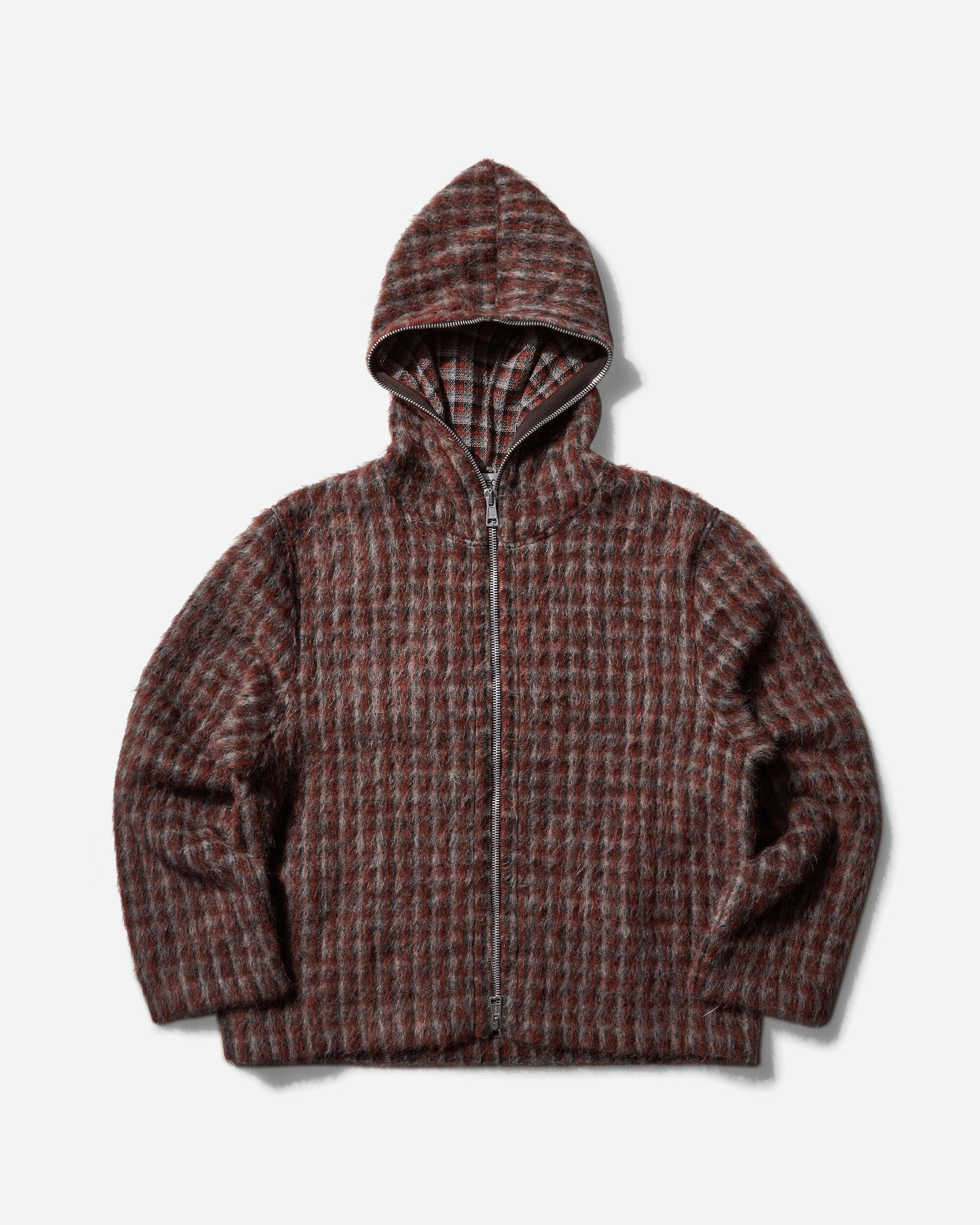 Our Legacy S Full Zip Hoodie Boston Check in Brown for Men Our Legacy S Full Zip Hoodie Boston Check in Brown for Men