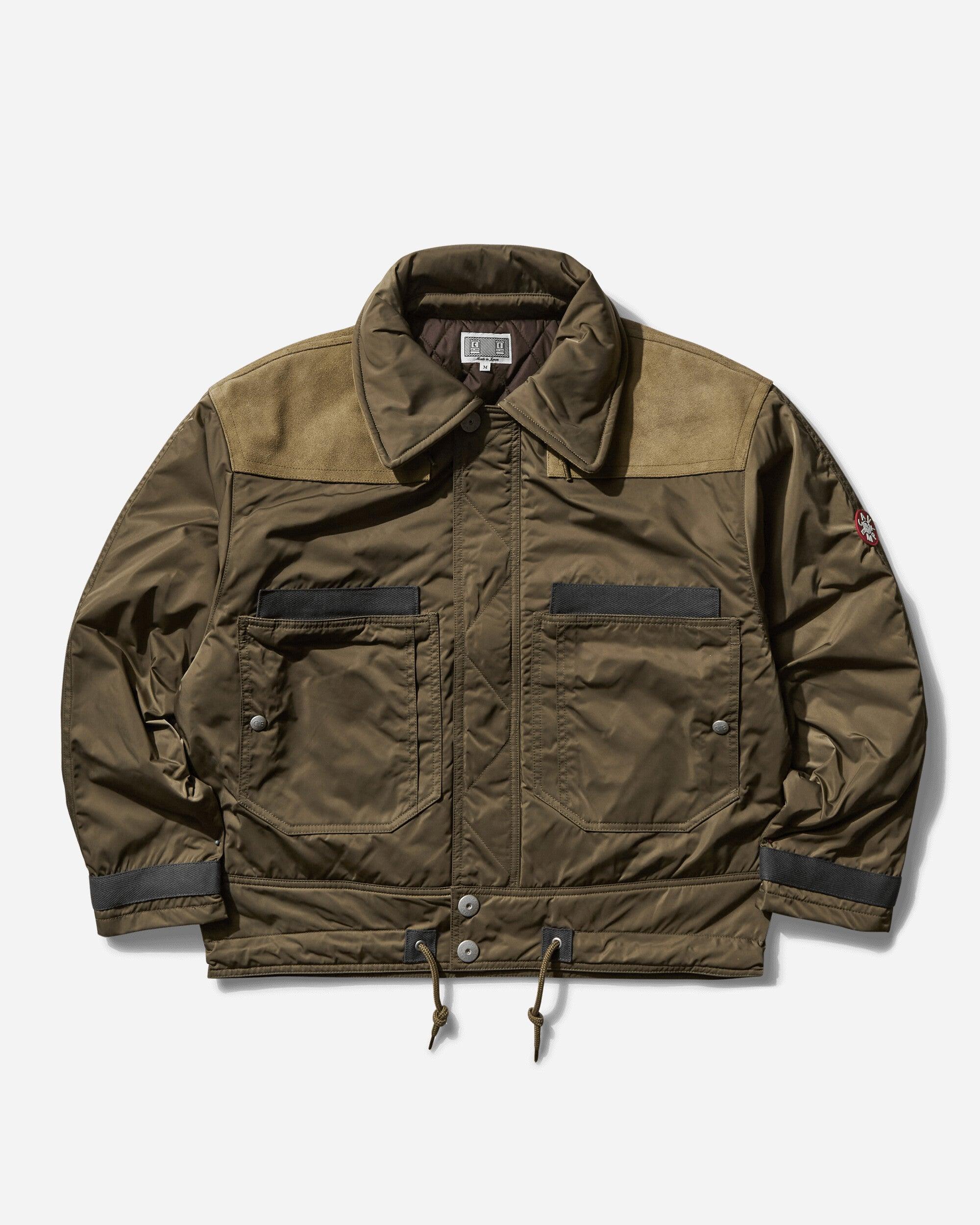 【cavempt 】Leather Shoulder Bomber Jacket Cav Empt Leather Shoulder Bomber Jacket in Khaki | Blues Store
