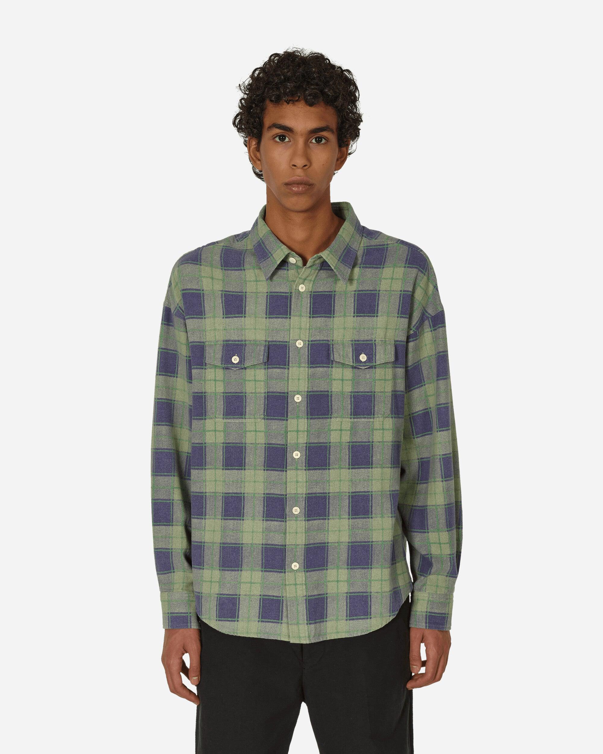 Visvim Pioneer Khadi Check Longsleeve Shirt in Green for Men | Lyst