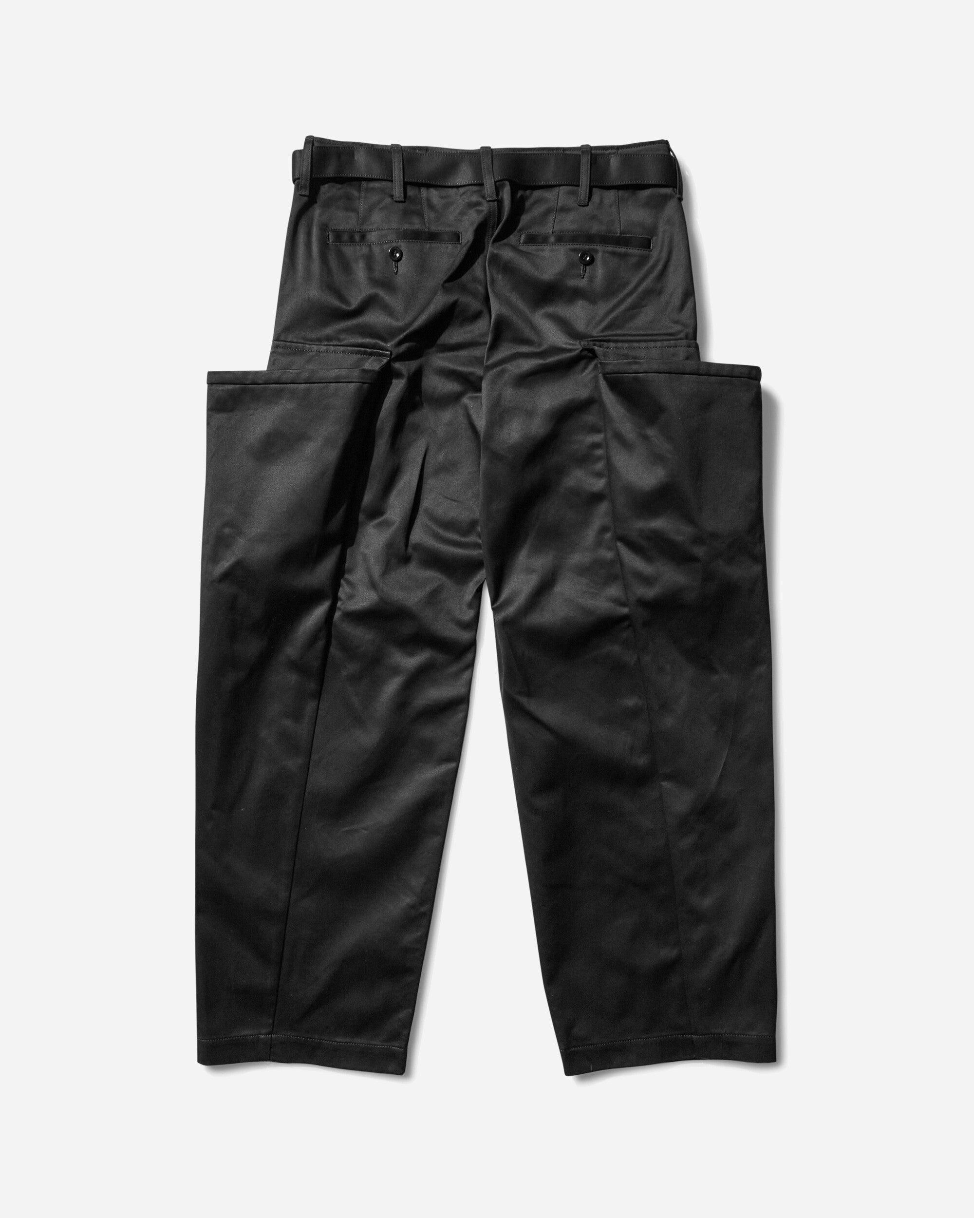 Sacai Men S Cotton Chino Pants in Black for Men | Lyst
