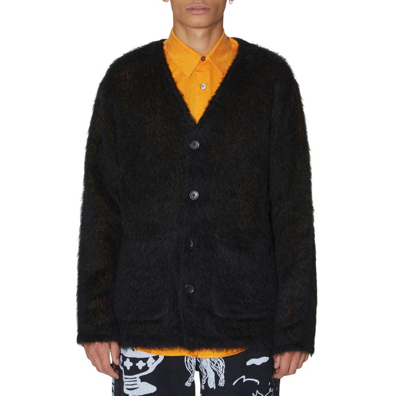 Our Legacy Wool Mohair Cardigan in Black for Men | Lyst