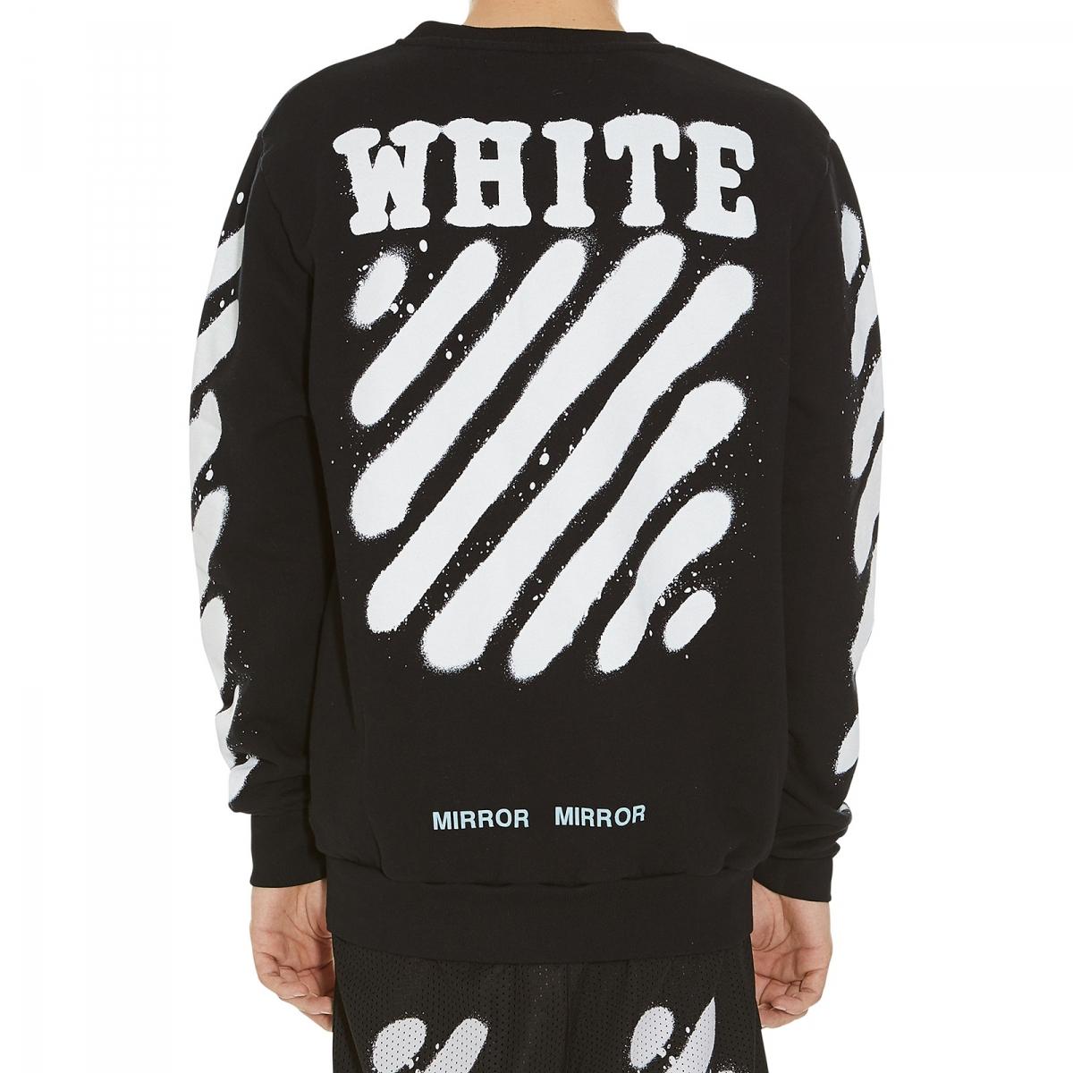 Off-White c/o Virgil Abloh Spray-paint Logo Long-sleeve T-shirt in Black  for Men | Lyst