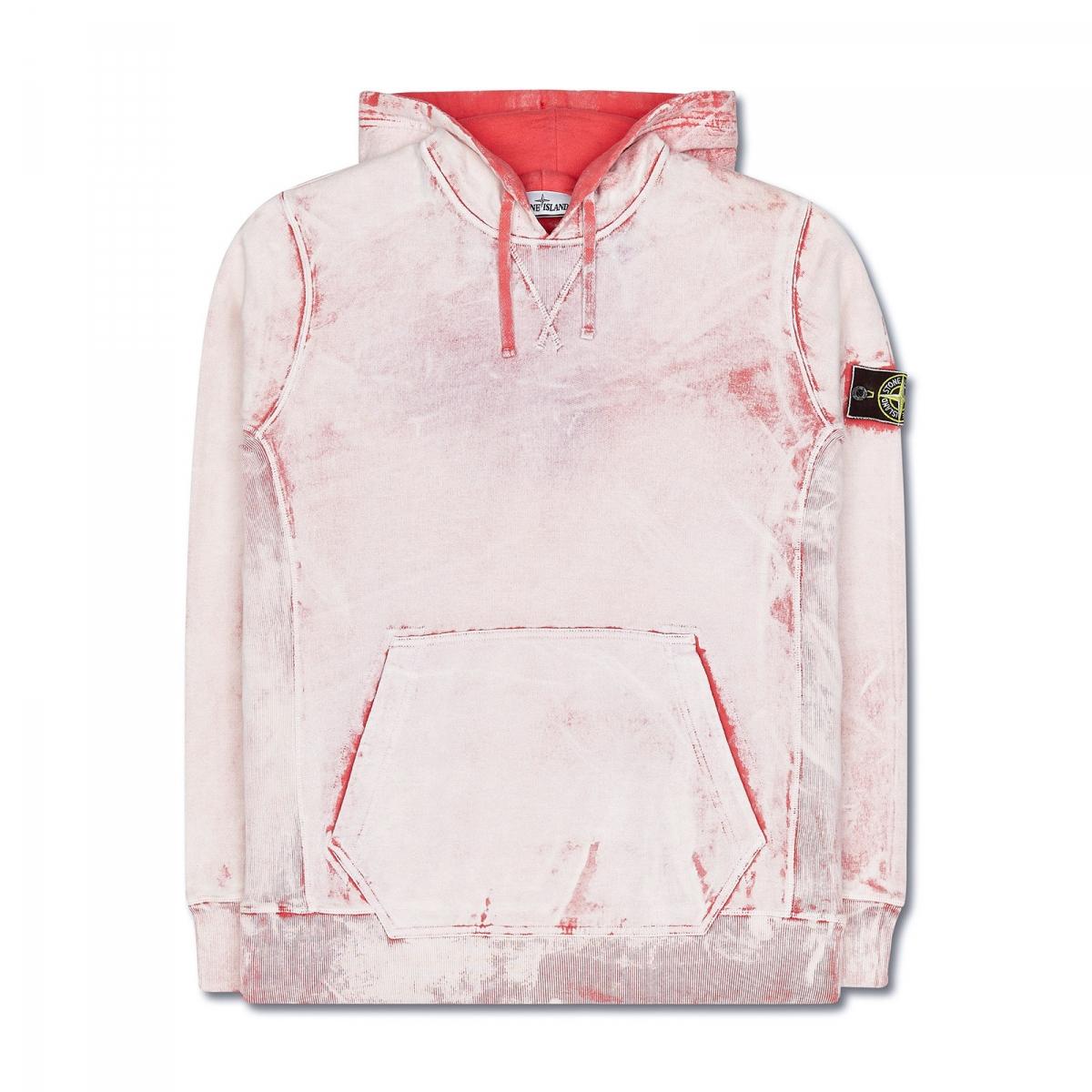 stone island hoodie pink