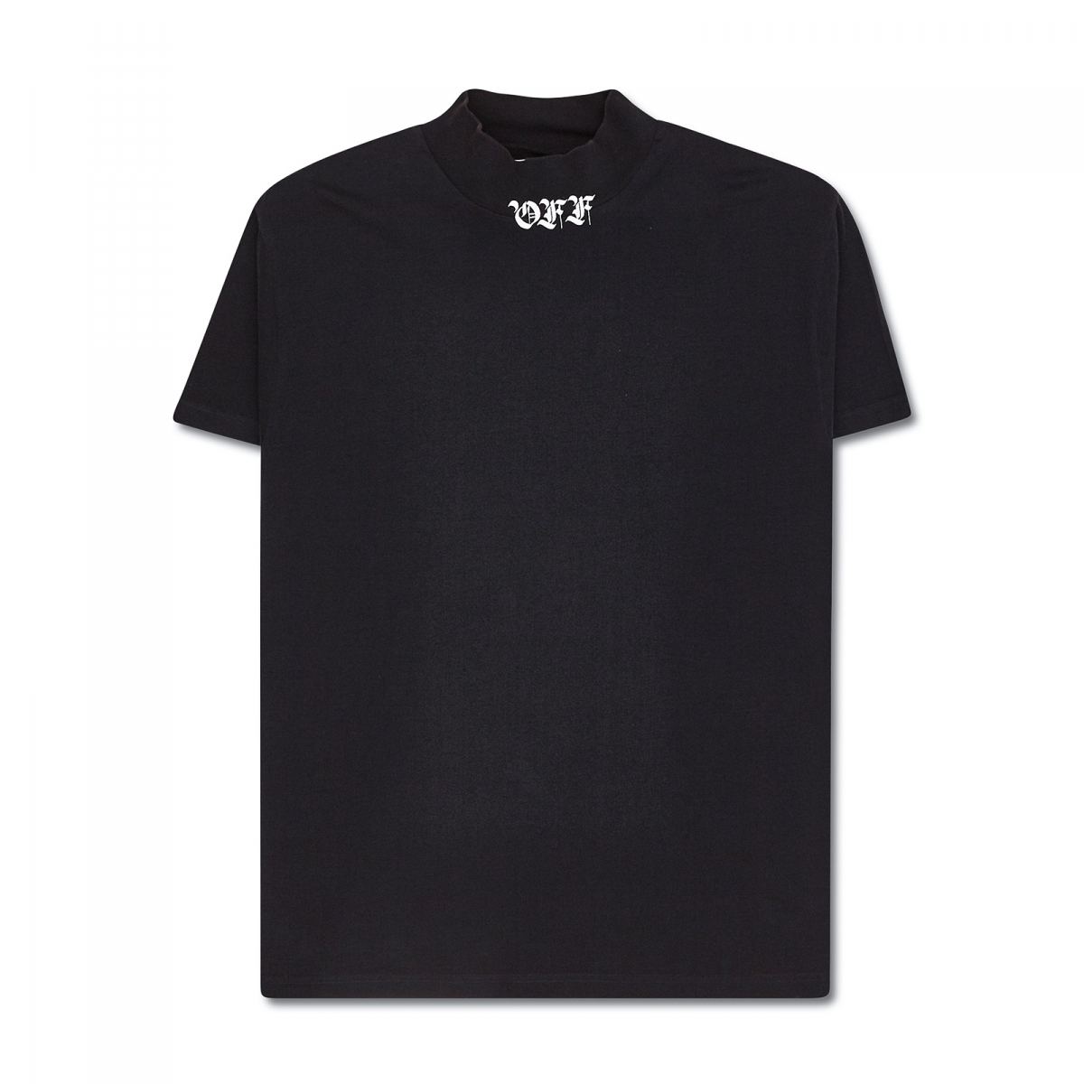Off white mock top neck t shirt