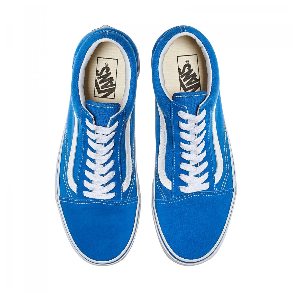 Vans Blue Pig Suede Old Skool Shoes for Men | Lyst