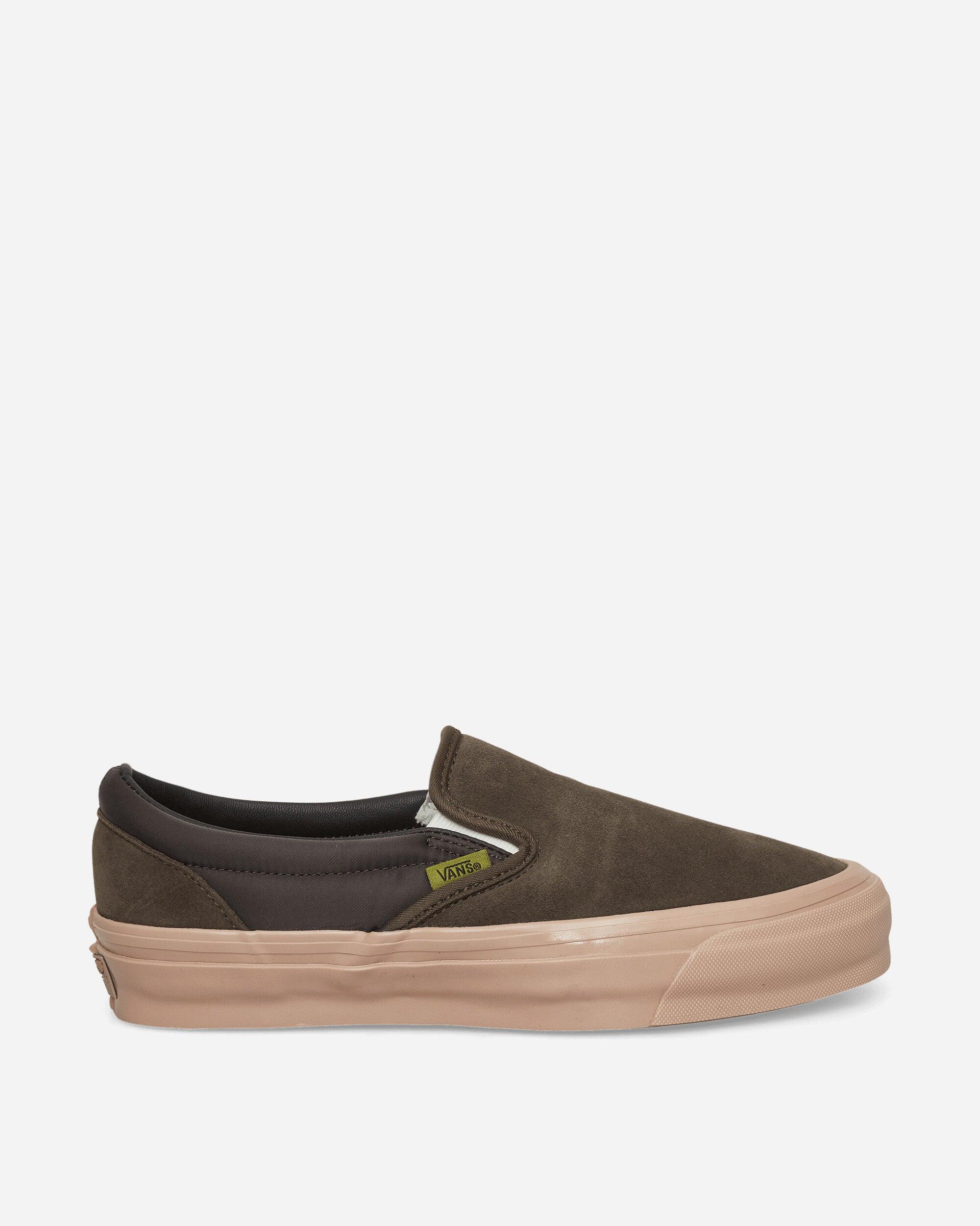 Vans Classic Slip-on 98 Lx Suede Sneakers Coal in Brown for Men | Lyst