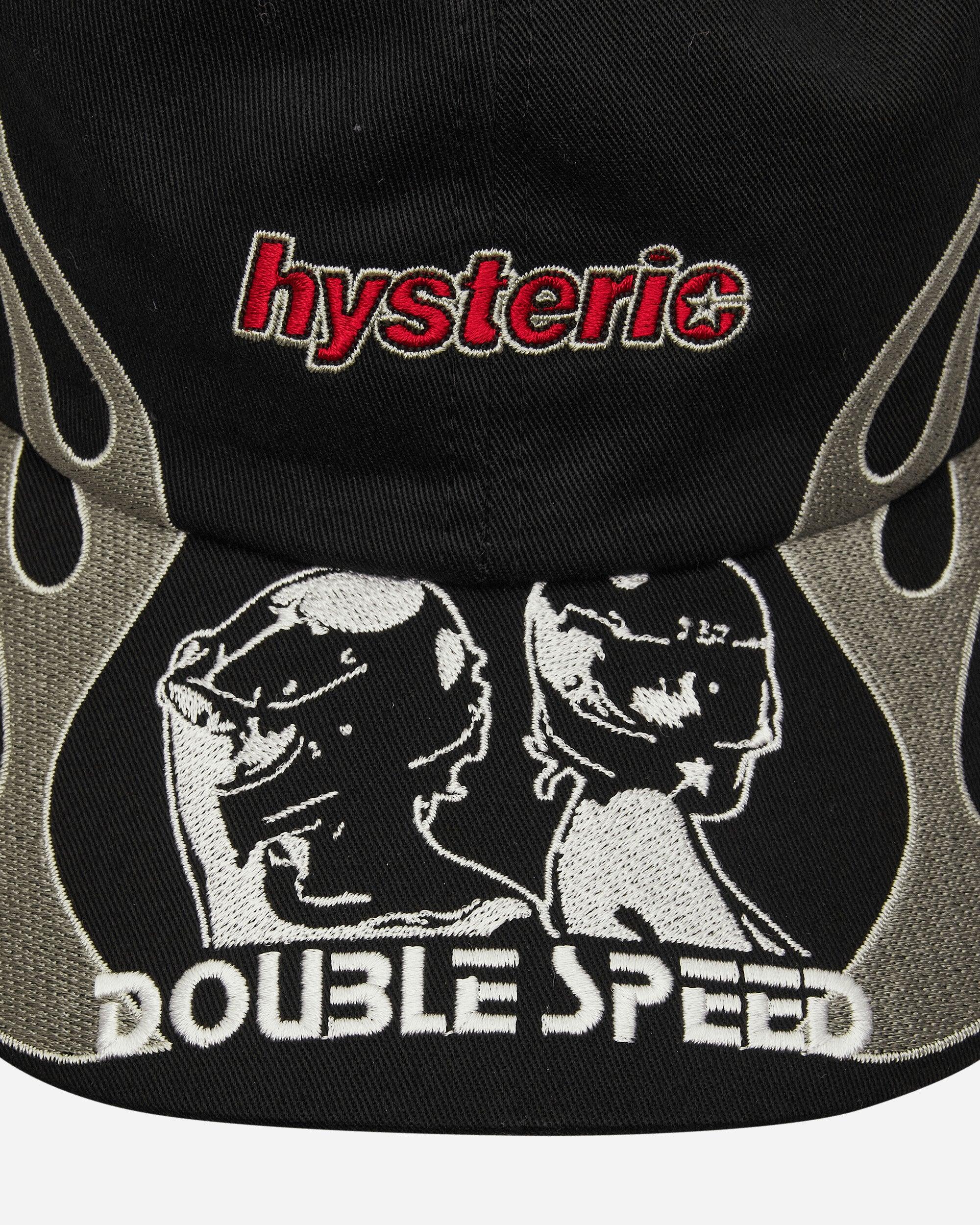 激安価格の Hysteric Glamour Double Speed Embroidered Cap in Black for 帽子