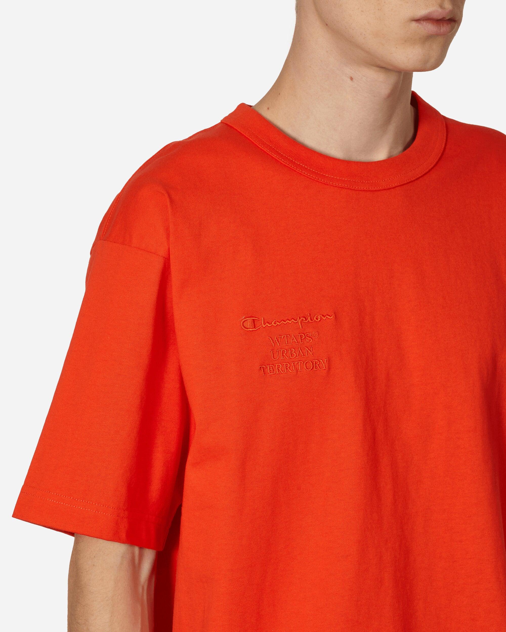 Champion Wtaps Academy Crewneck T-shirt in Red for Men | Lyst