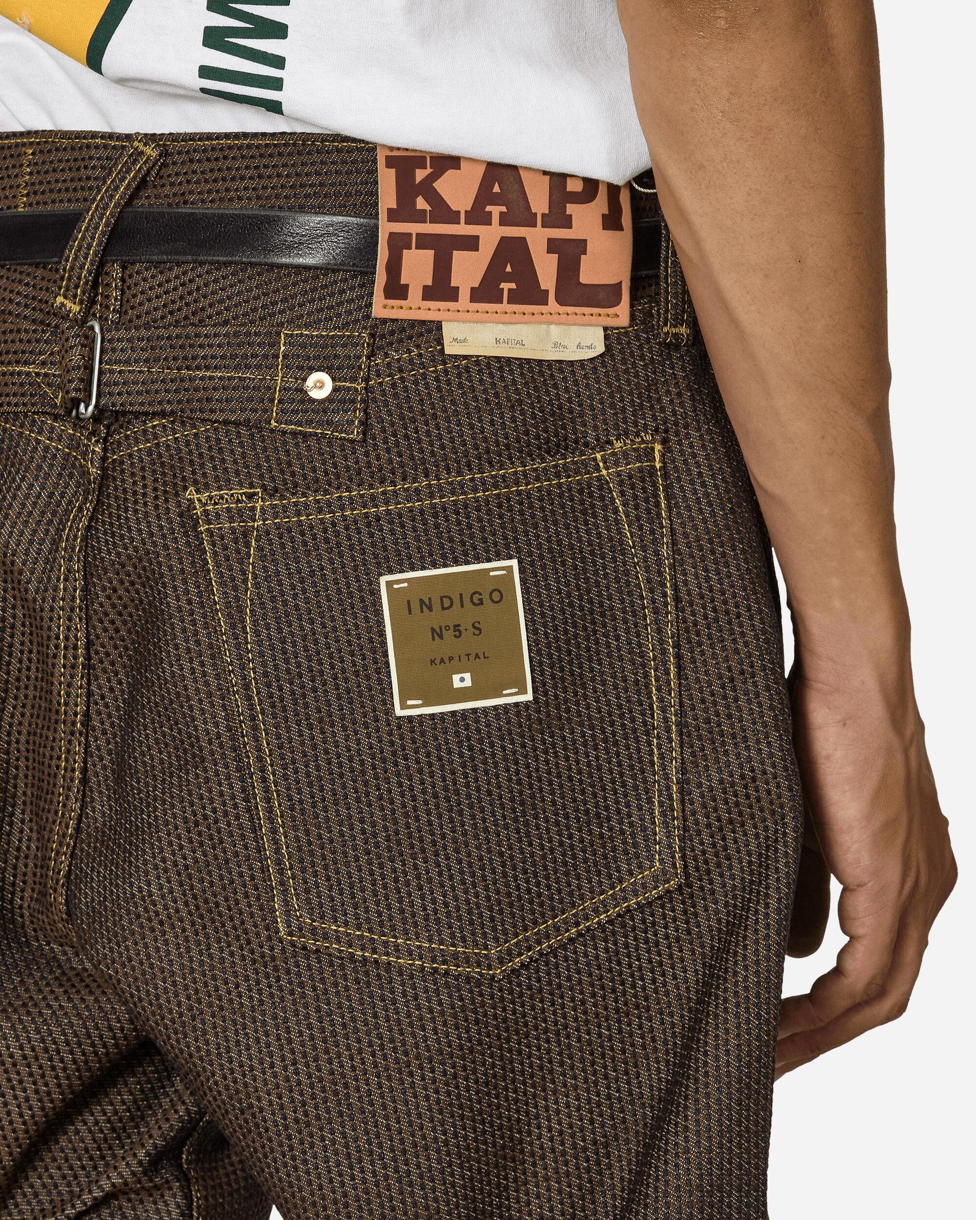 【HI FI FNK】Centry Denim Pants Kapital Century Denim 5P Monkey Cisco Pants Persimmon in