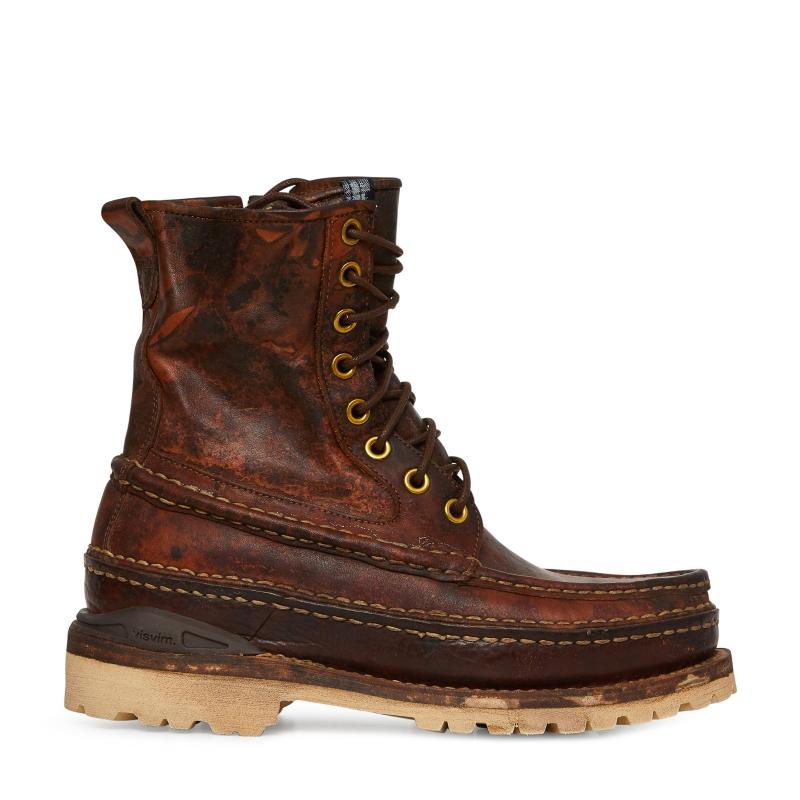Visvim Grizzly Boots (indigo Camping Trailer) in Brown for Men | Lyst