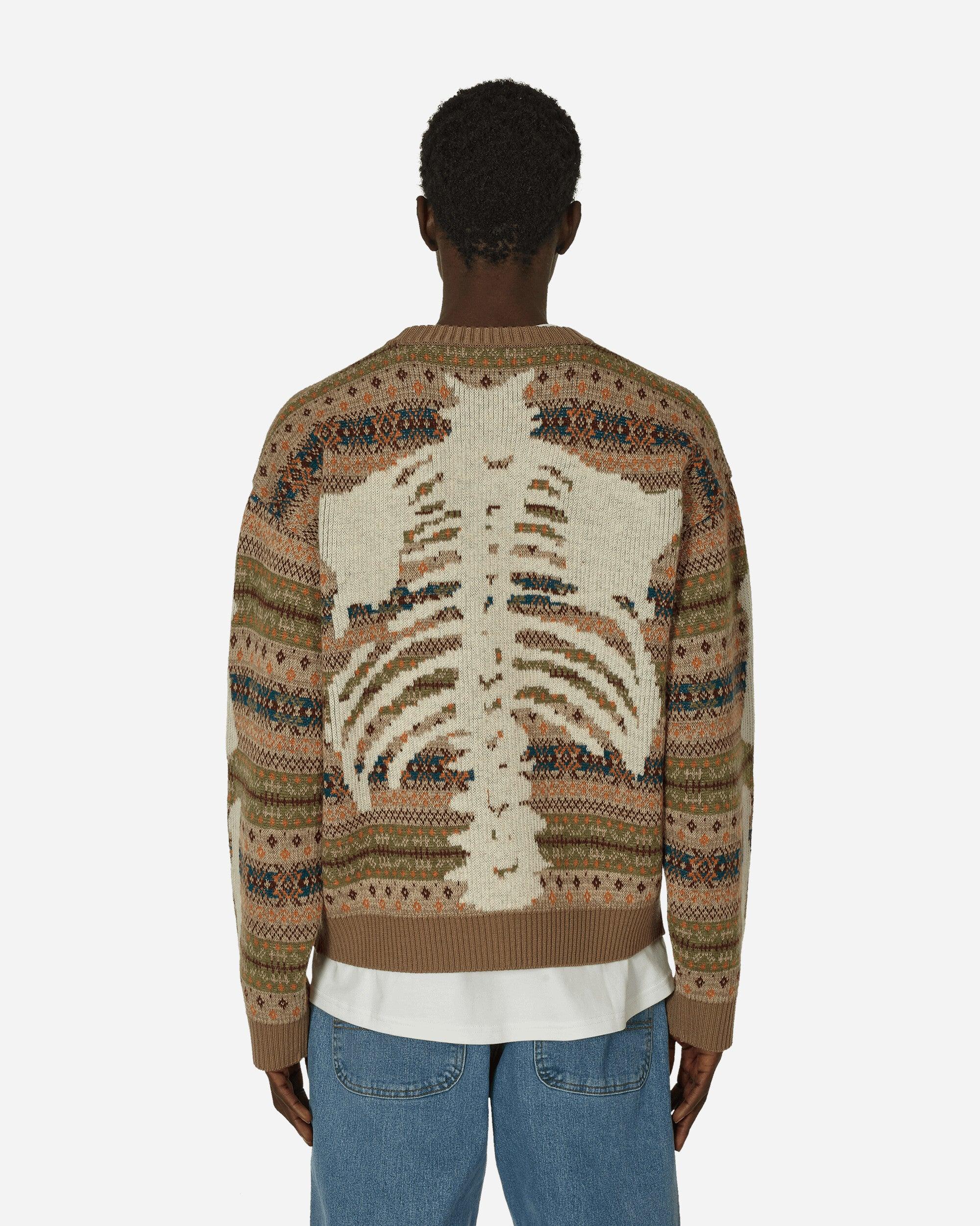 Kapital 7G Wool Fairisle Bone Crewneck Sweater in Natural for Men Lyst Australia