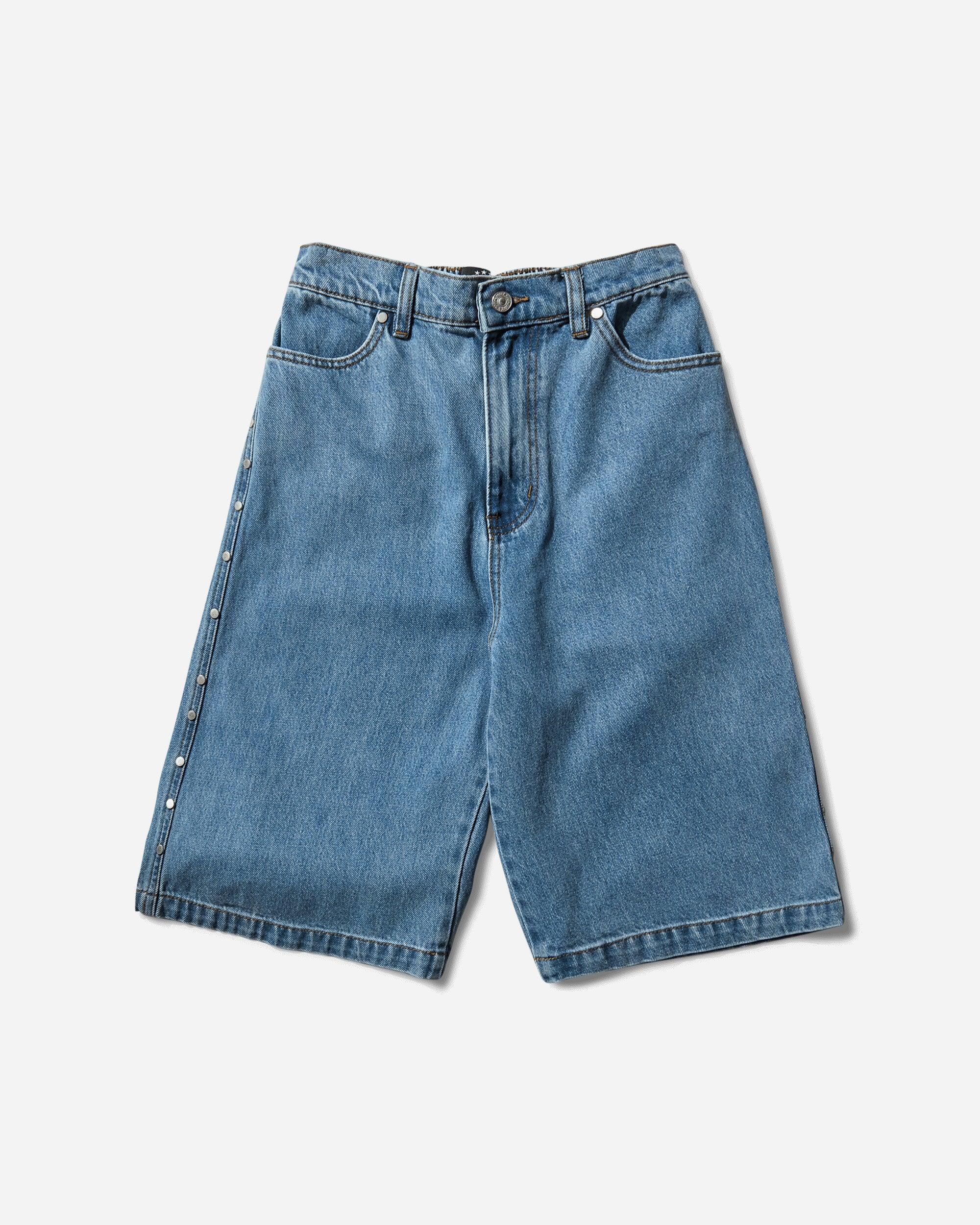 AFB Men S Studded Wide Shorts in Blue for Men | Lyst UK