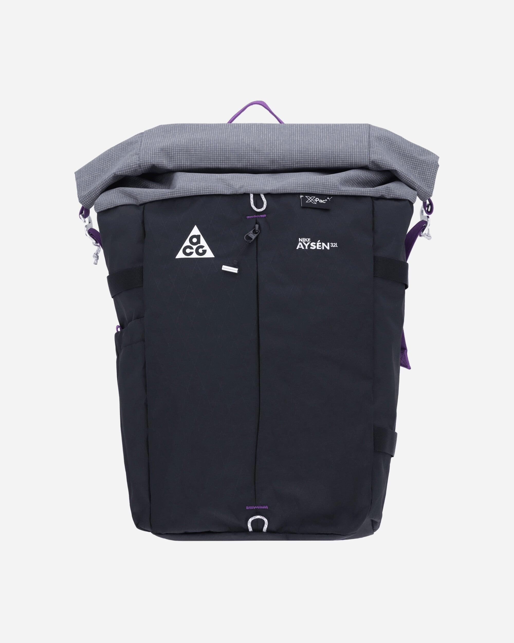 ACG AYŞEN ロールトップリュック 黒/グレー/紫 NIKE ACG（ナイキエィシージー）の「NIKE / ACG Aysen Day Pack