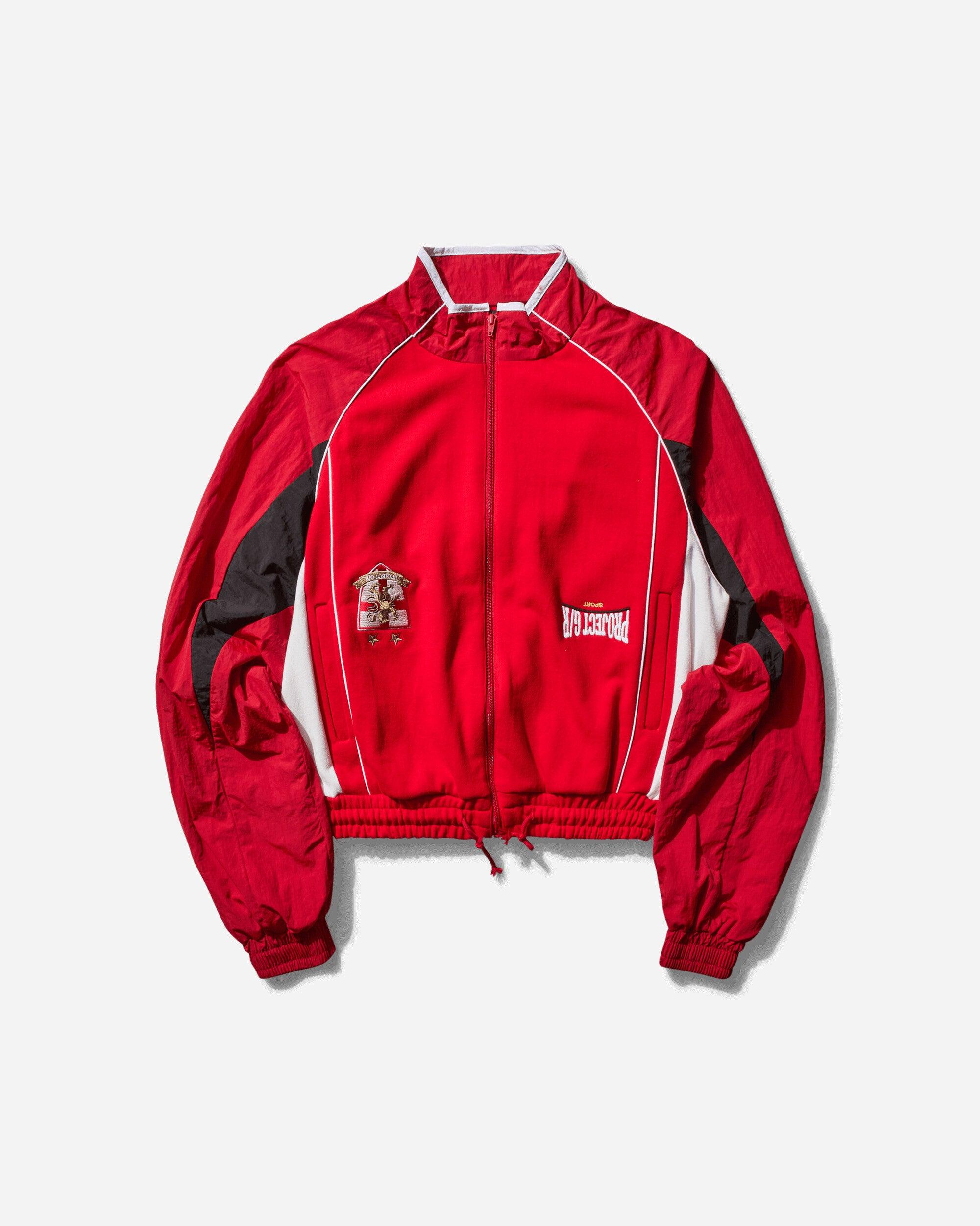 PROJECT G/R Men S Reconstructed Hybrid Track Jacket Red for Men