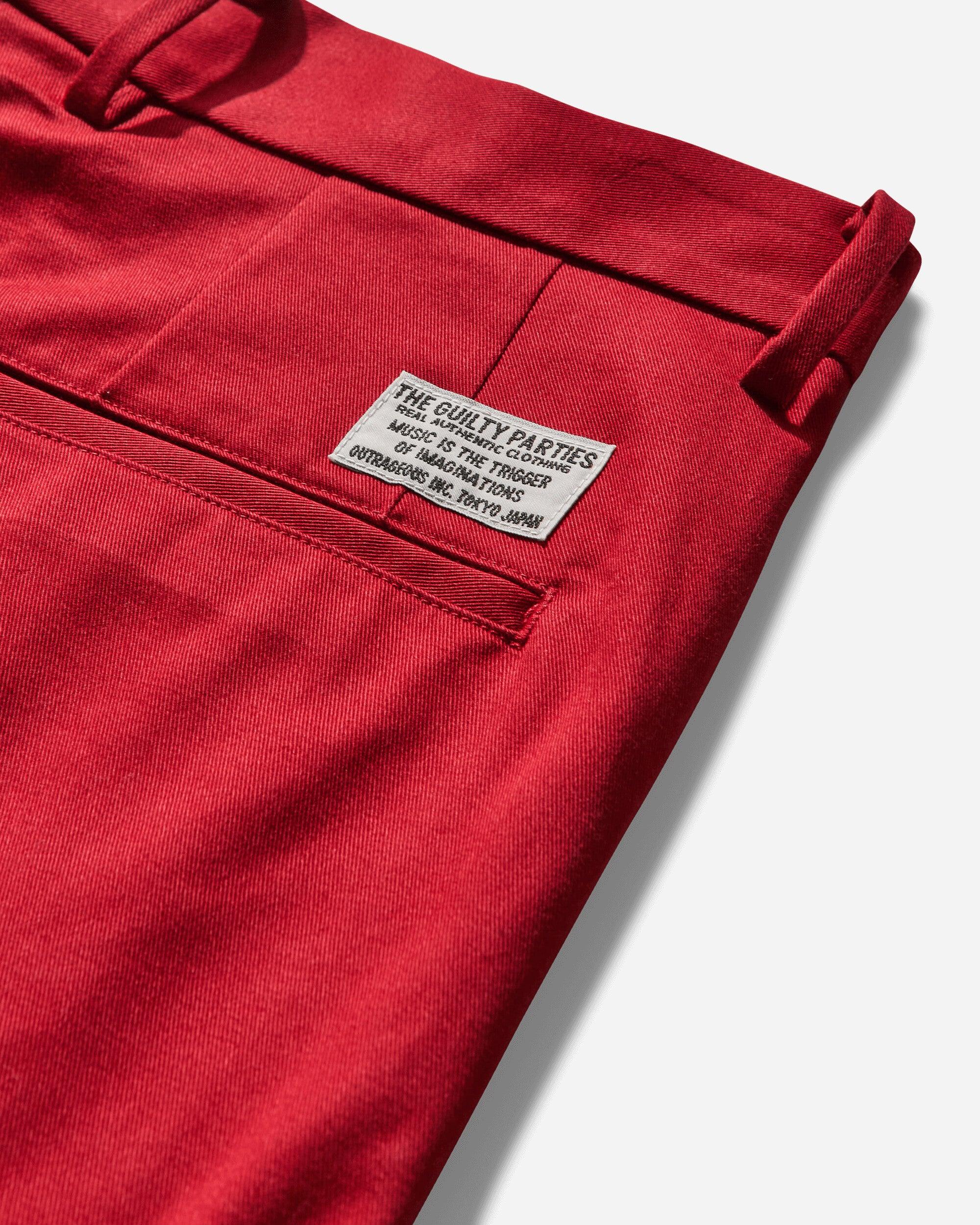 スーツ WACKO MARIA/PLEATED TROUSERS (D-RED) CRACKERSBABIES-WACKOMARIA-25SS