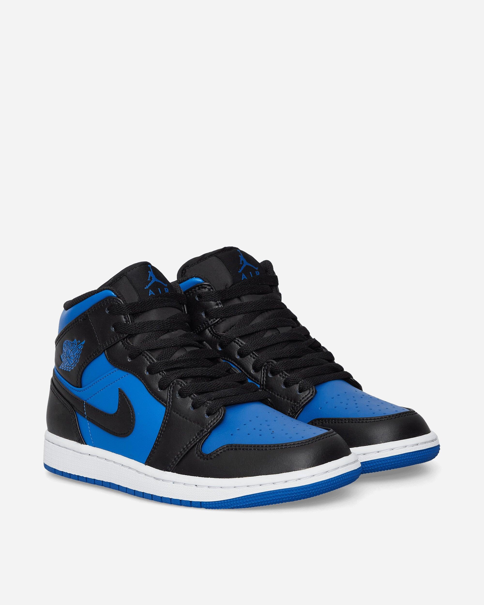 Nike Air Jordan 1 Mid Sneakers Black / Royal Blue for Men | Lyst