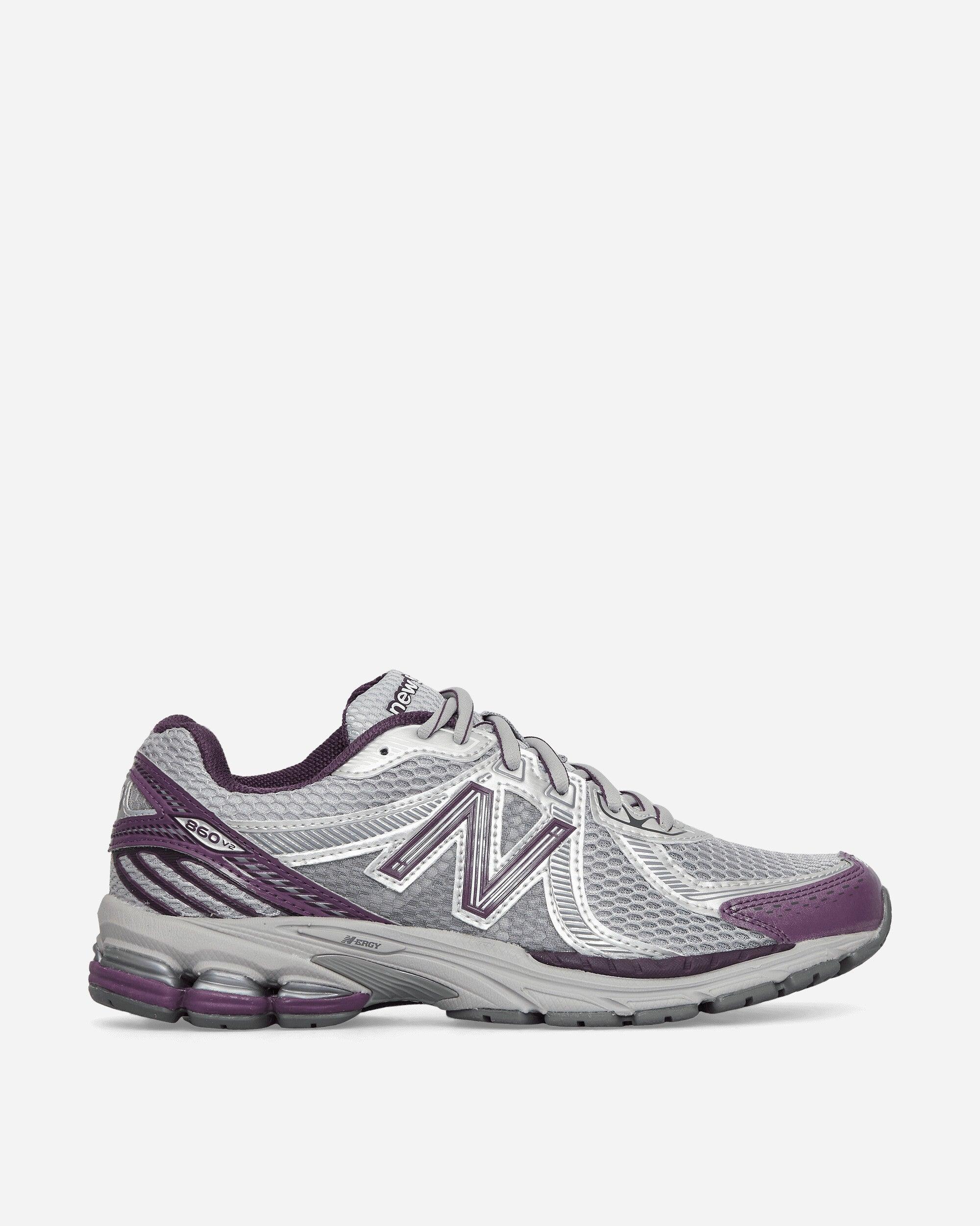 New Balance 860V2 Sneakers Raincloud Metallic Dusted Grape in Grey 