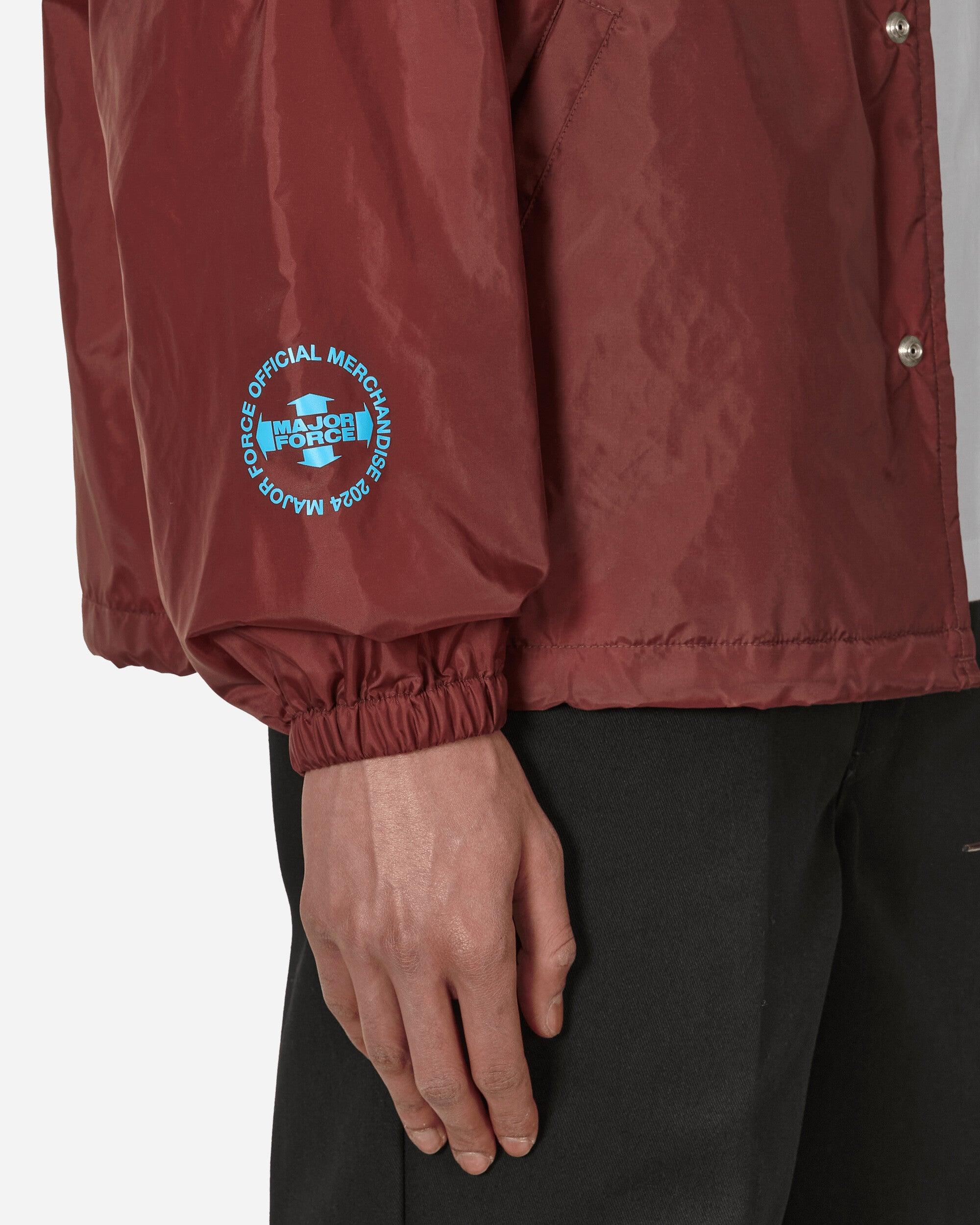 Neighborhood Major Force Windbreaker Jacket Burgundy in Red for