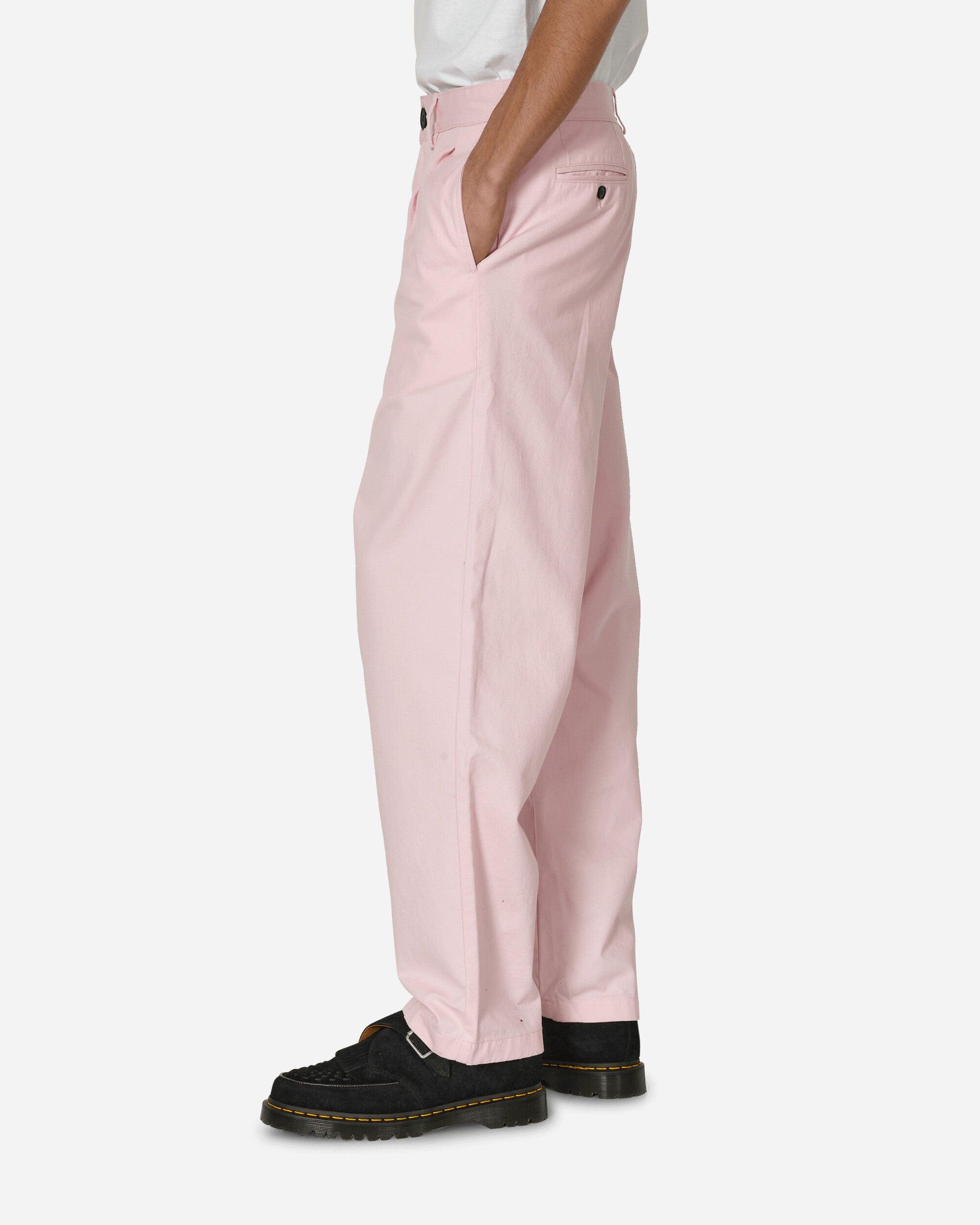 Noah Twill Double-Pleat Pants in Pink for Men | Lyst