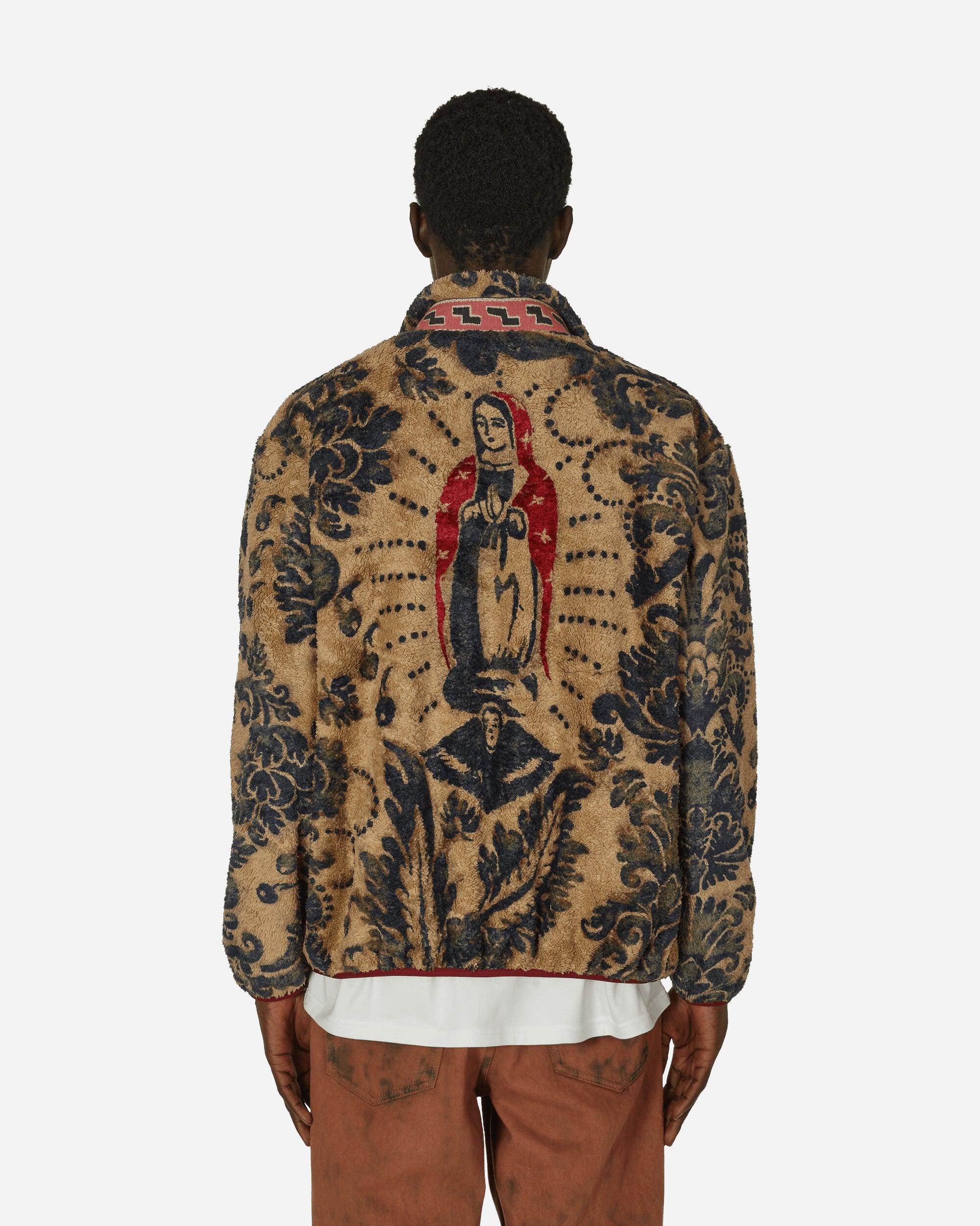 Kapital Damask Fleece Zip Jacket (virgin Mary) in Natural for Men