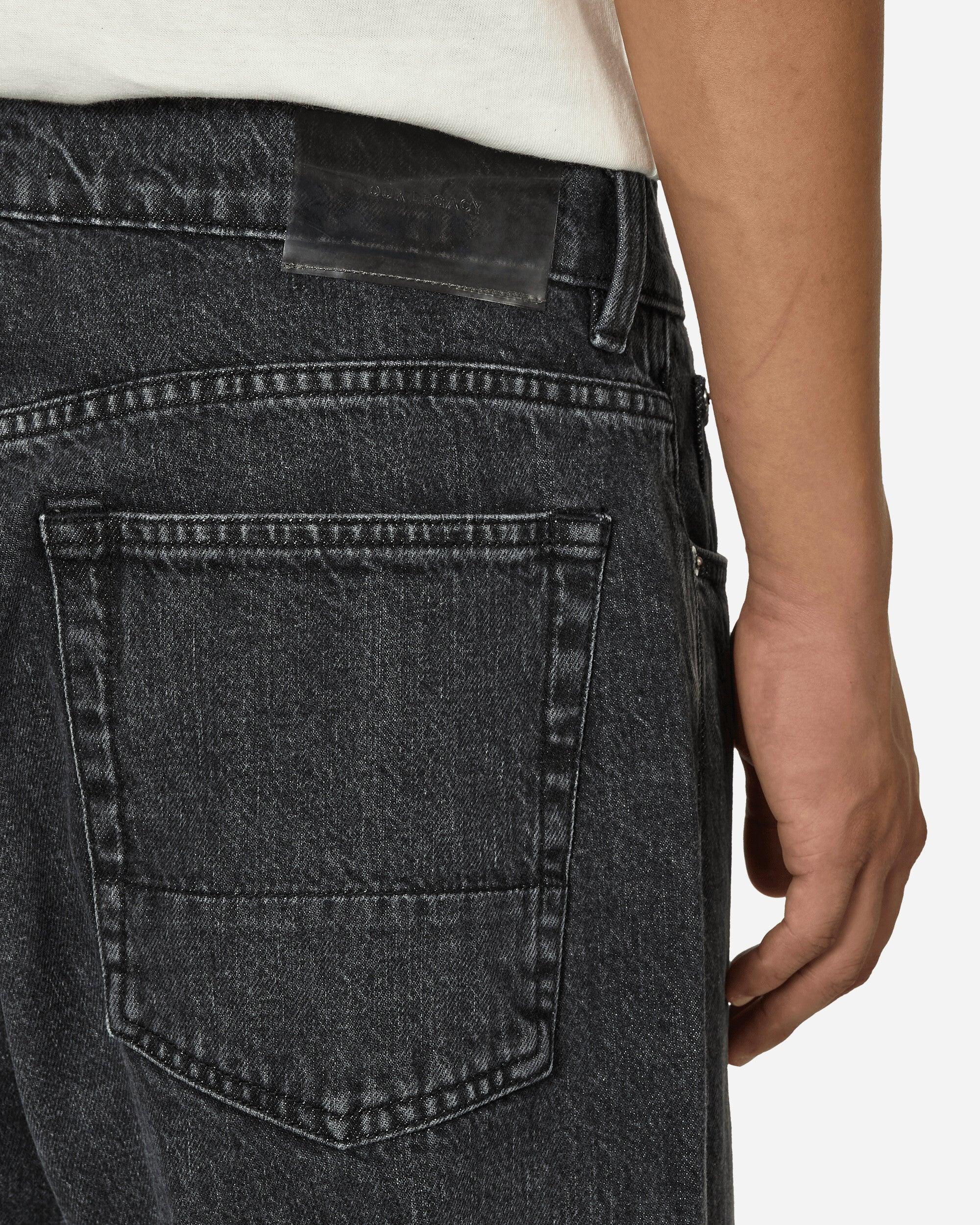 Our Legacy Third Cut Jeans Supergrey Wash in Black for Men Our Legacy Third Cut Jeans Supergrey Wash in Black for Men