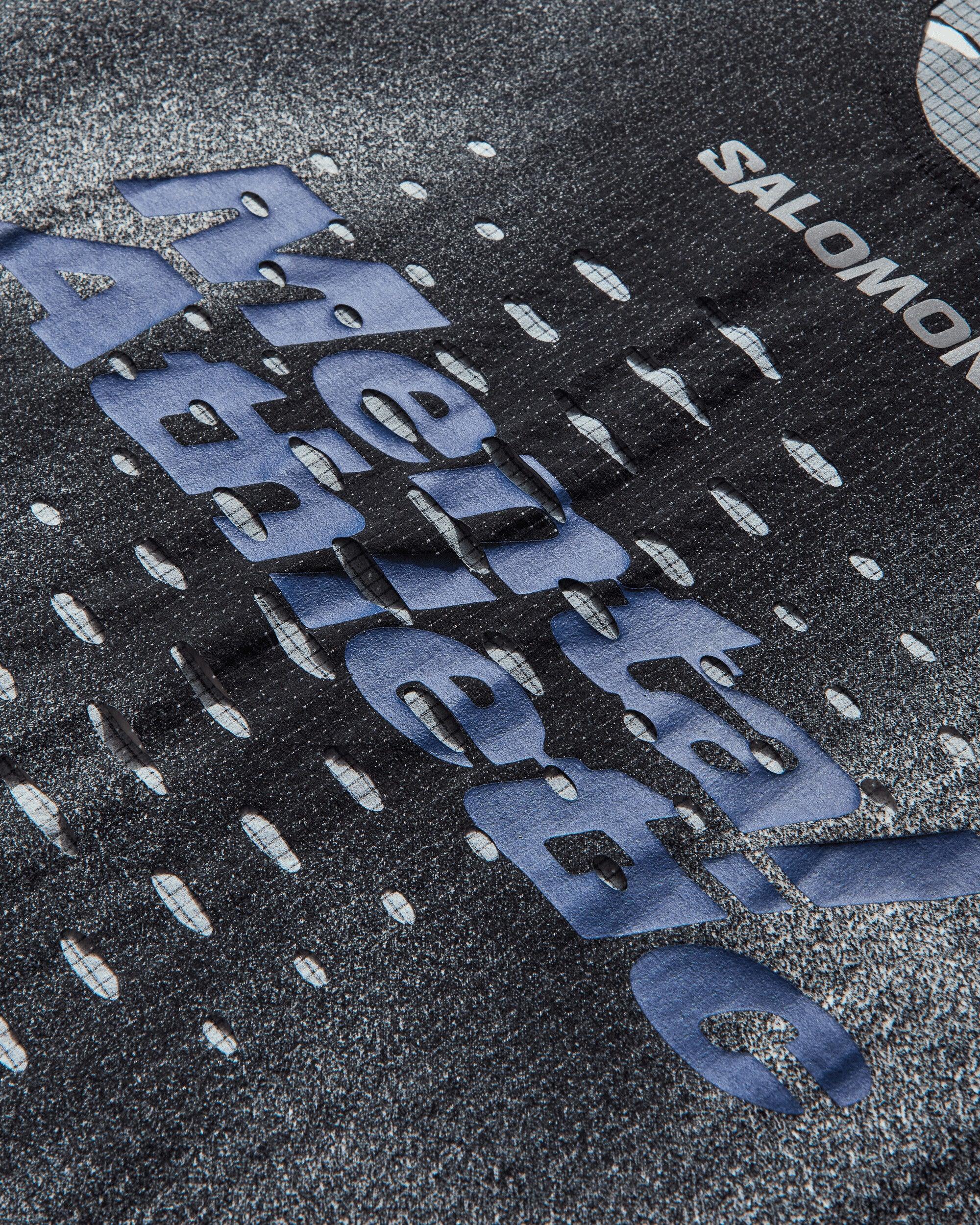 Salomon Mental Athletic Tank Top Deep Black / White in Blue for