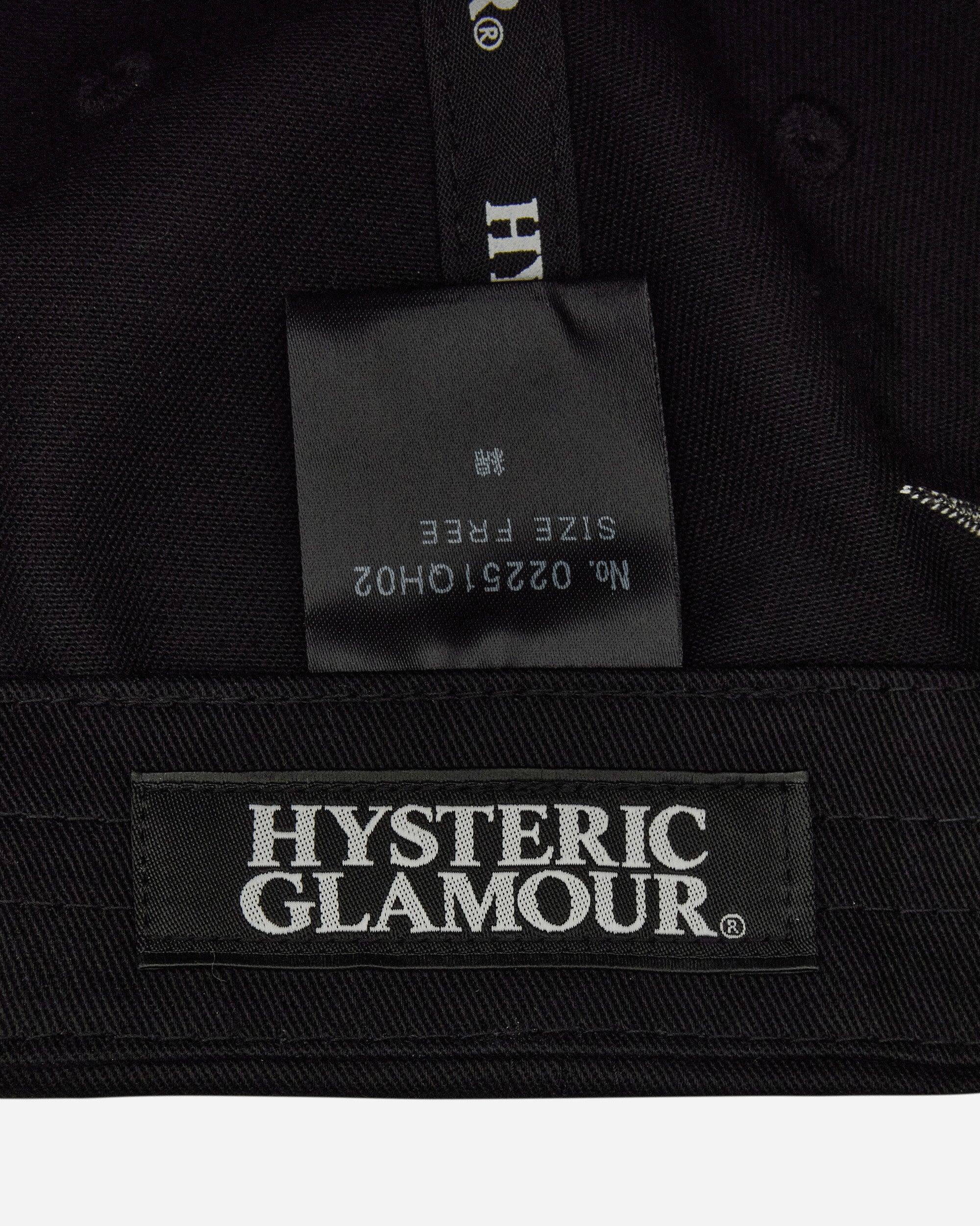 Hysteric Glamour Double Speed Embroidered Cap in Black for