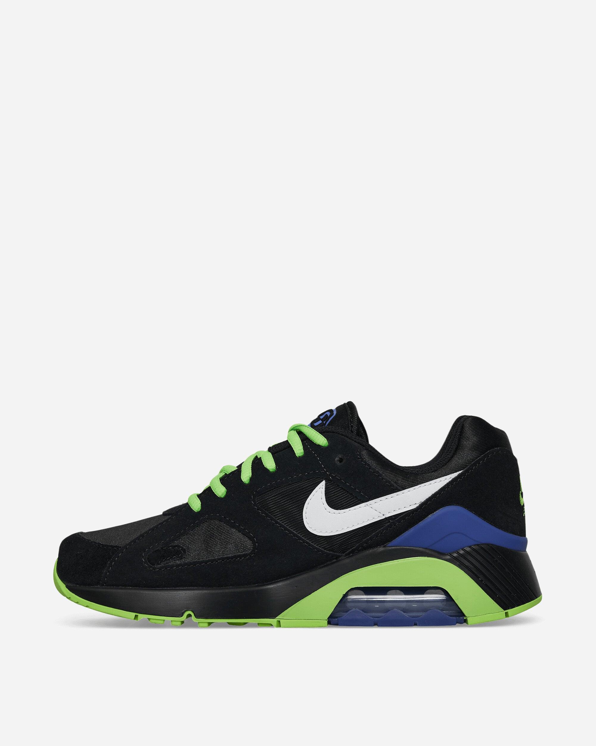 blue green and black nike shoes